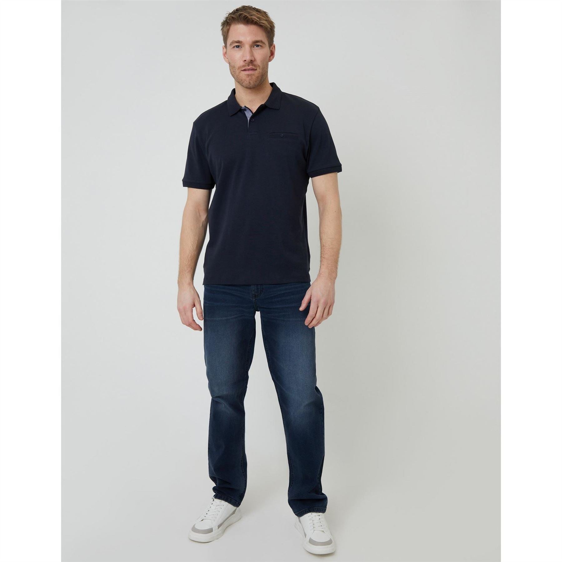 Threadbare Polo Otto Regular Fit Short Sleeve Shirt