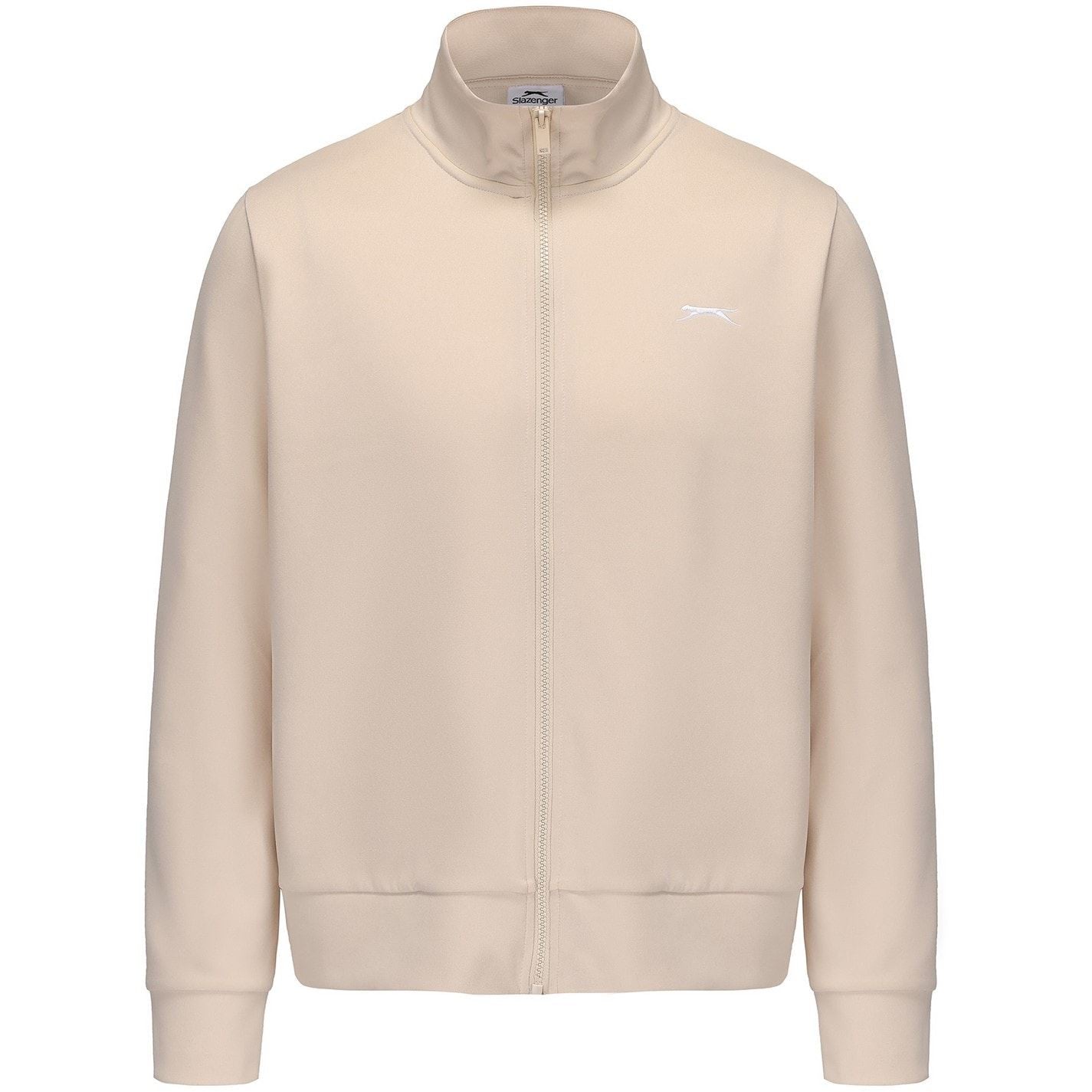 Slazenger Embroidered Mock Neck Ribbed Cuff Softshell Jacket