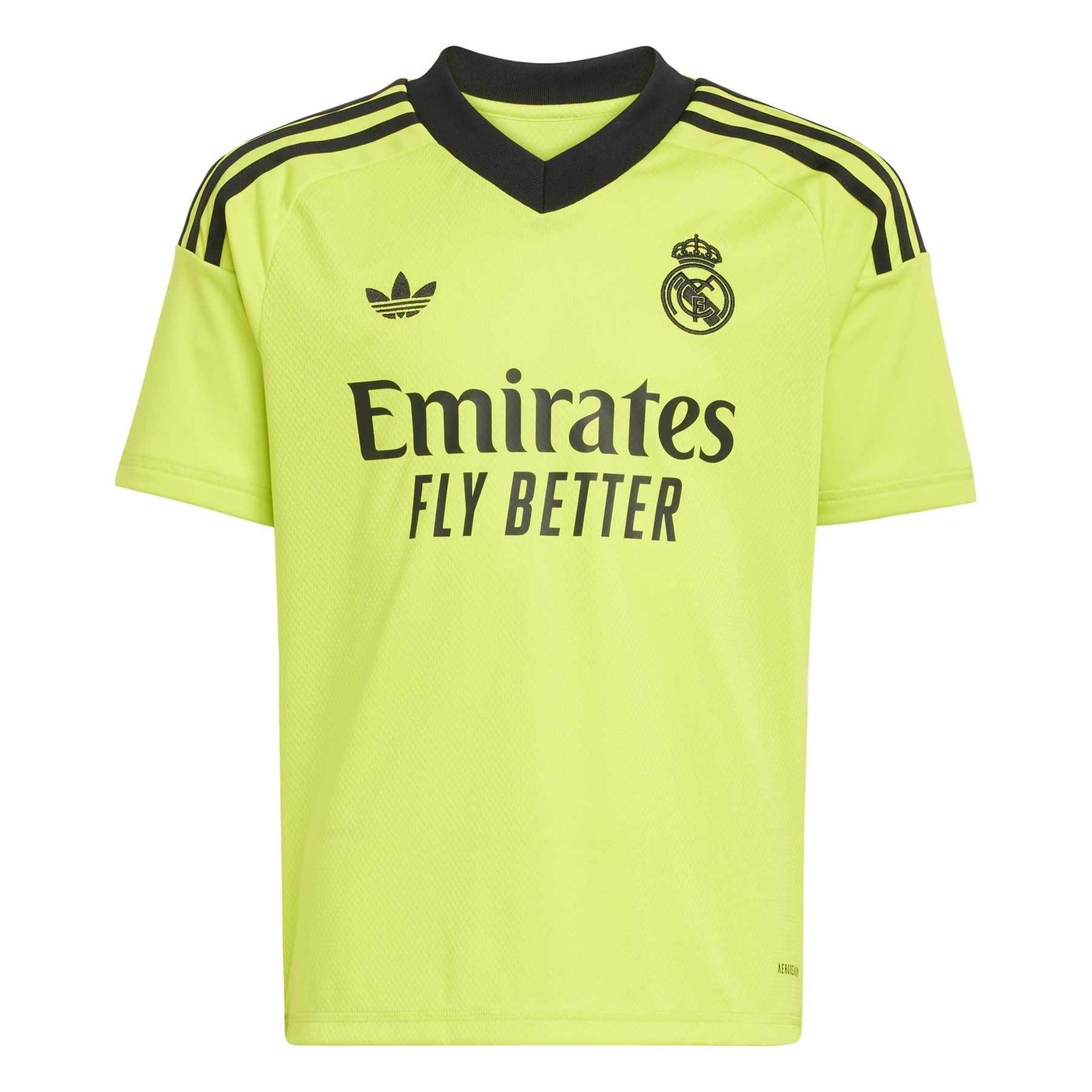 adidas Real Madrid Kids V-Neck Short Sleeve Jersey T-Shirt