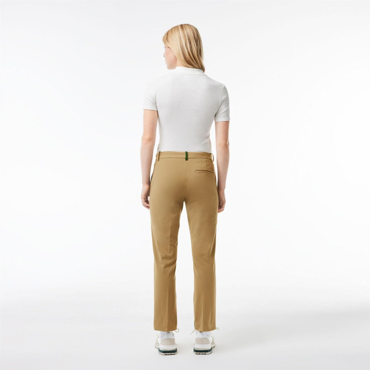 Lacoste Solid Patterned Regular Fit Chinos