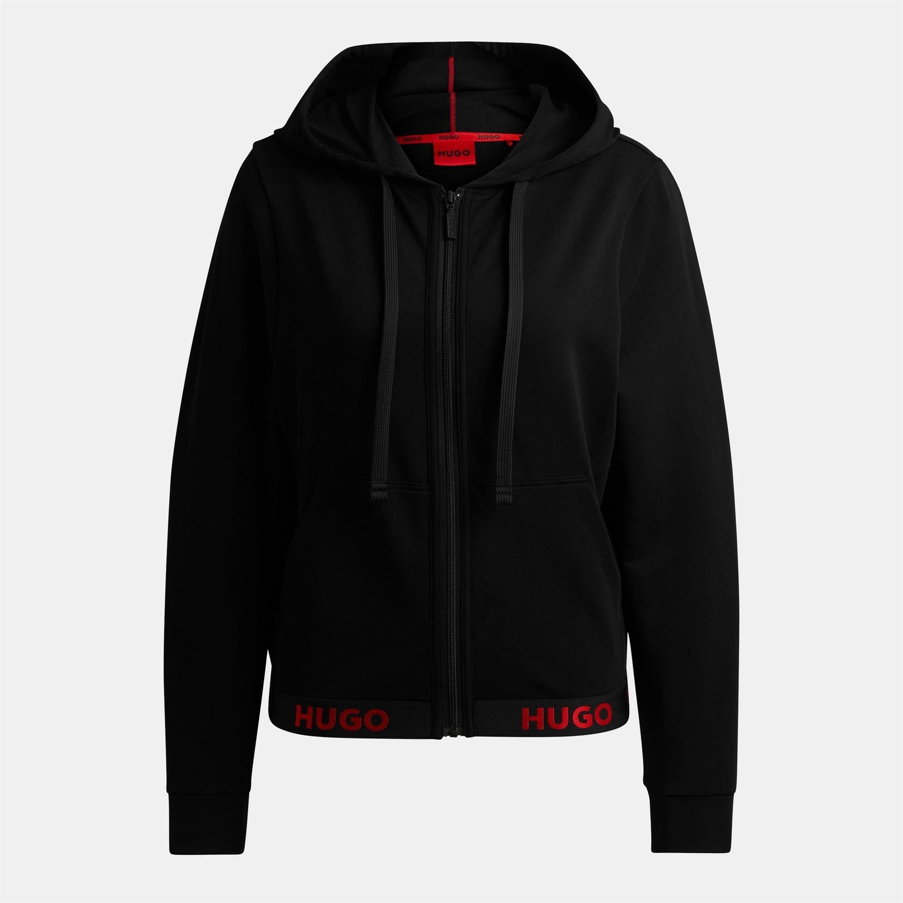 Hugo Hooded Lettering Sweatshirt Jacket