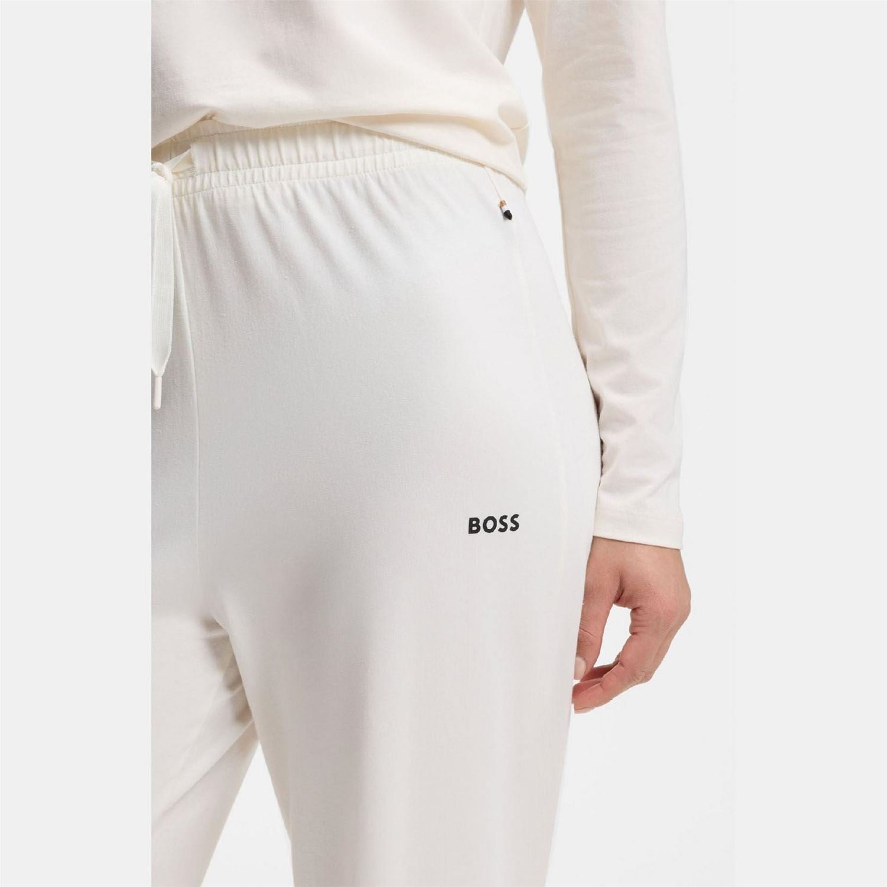 Boss Cotton Pyjama Bottoms With Logo Detail