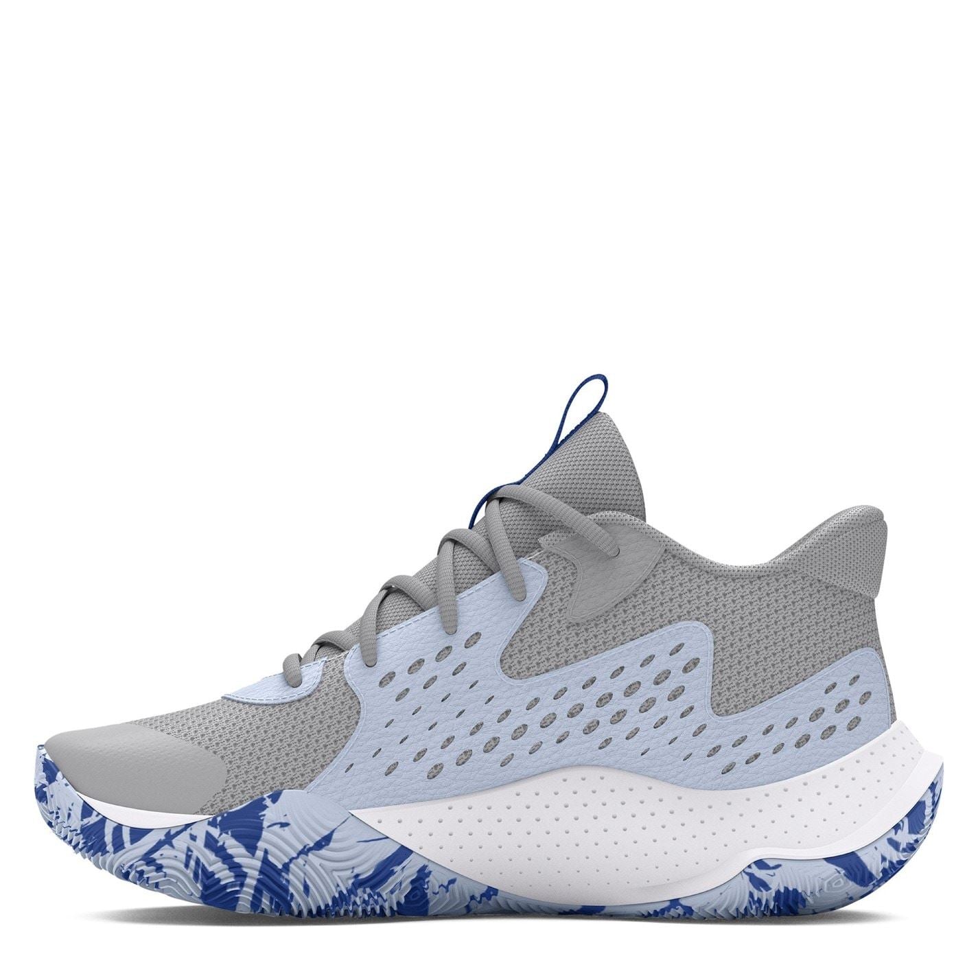 Under Armour Kids Jet 23 Graphic Print Basketball Canvas Low Top Sneakers