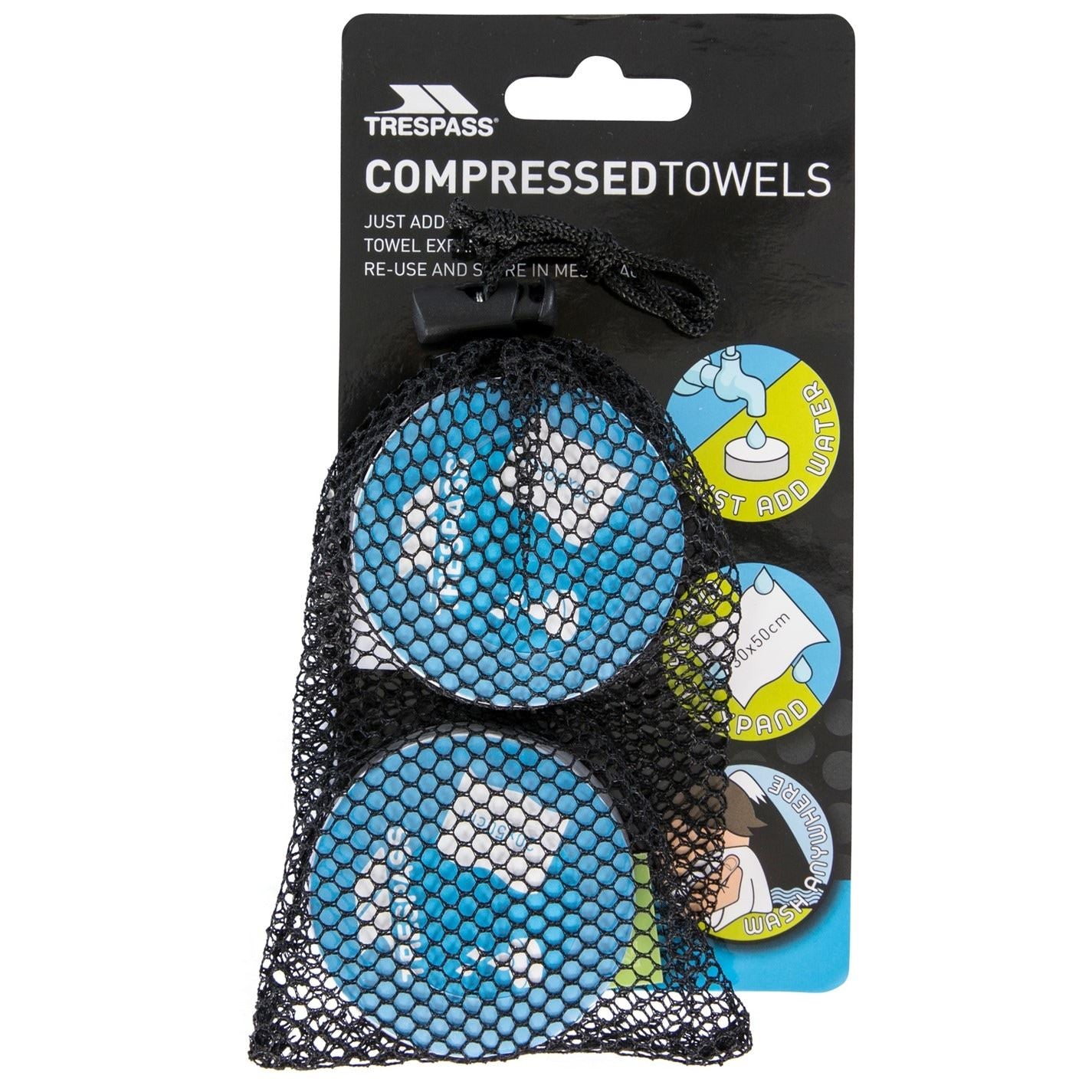 Trespass Adults Compressed Travel Microfibre Towel
