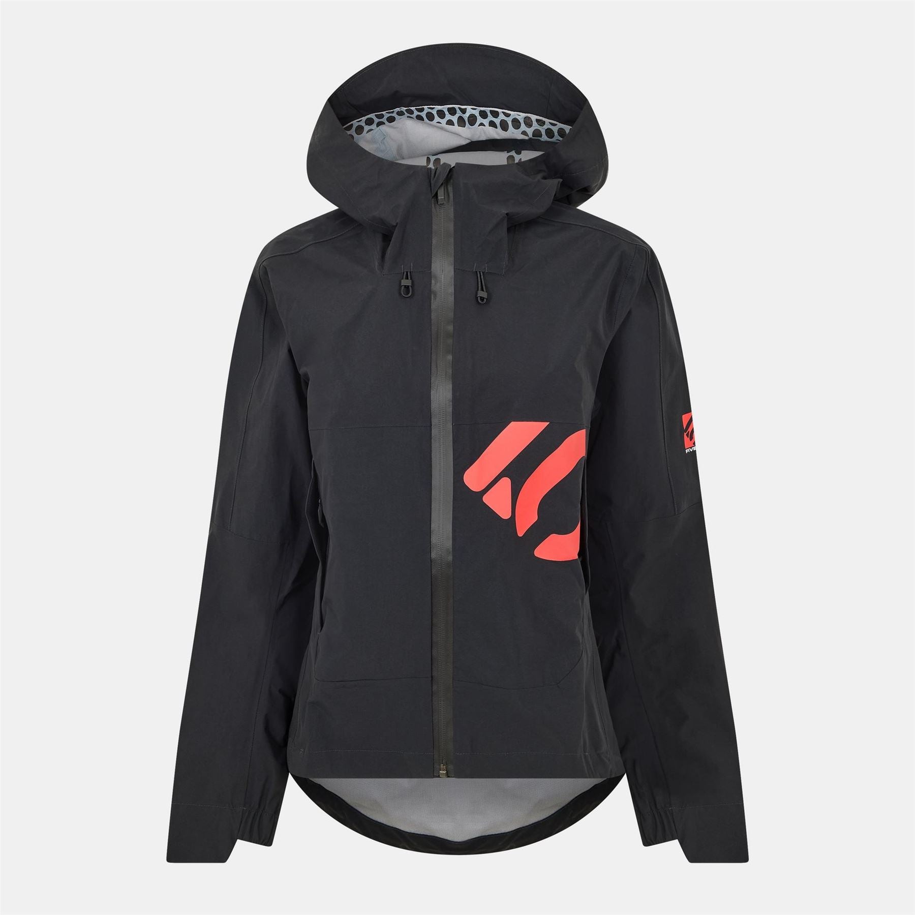 Five Ten Regular Fit Hooded Rain Jacket with Zipped Pocket