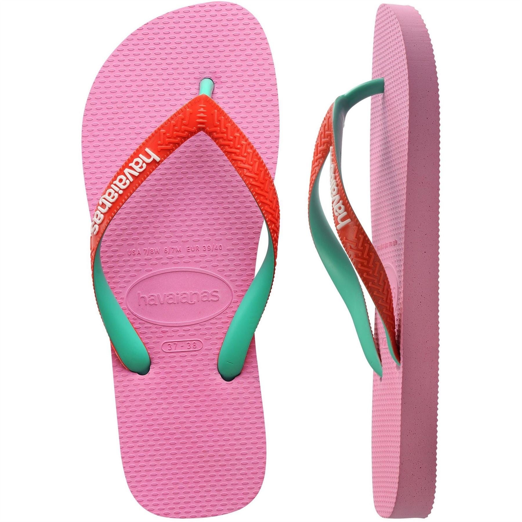 Havaianas Womens Hav. Top Mix Vibe Green 39 40 Flip Flops