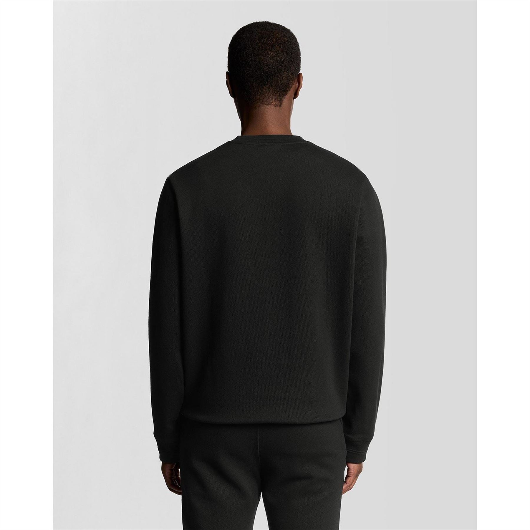 Lyle and Scott Embroidered Eagle Logo Crew Neck Long Sleeve Sweatshirt