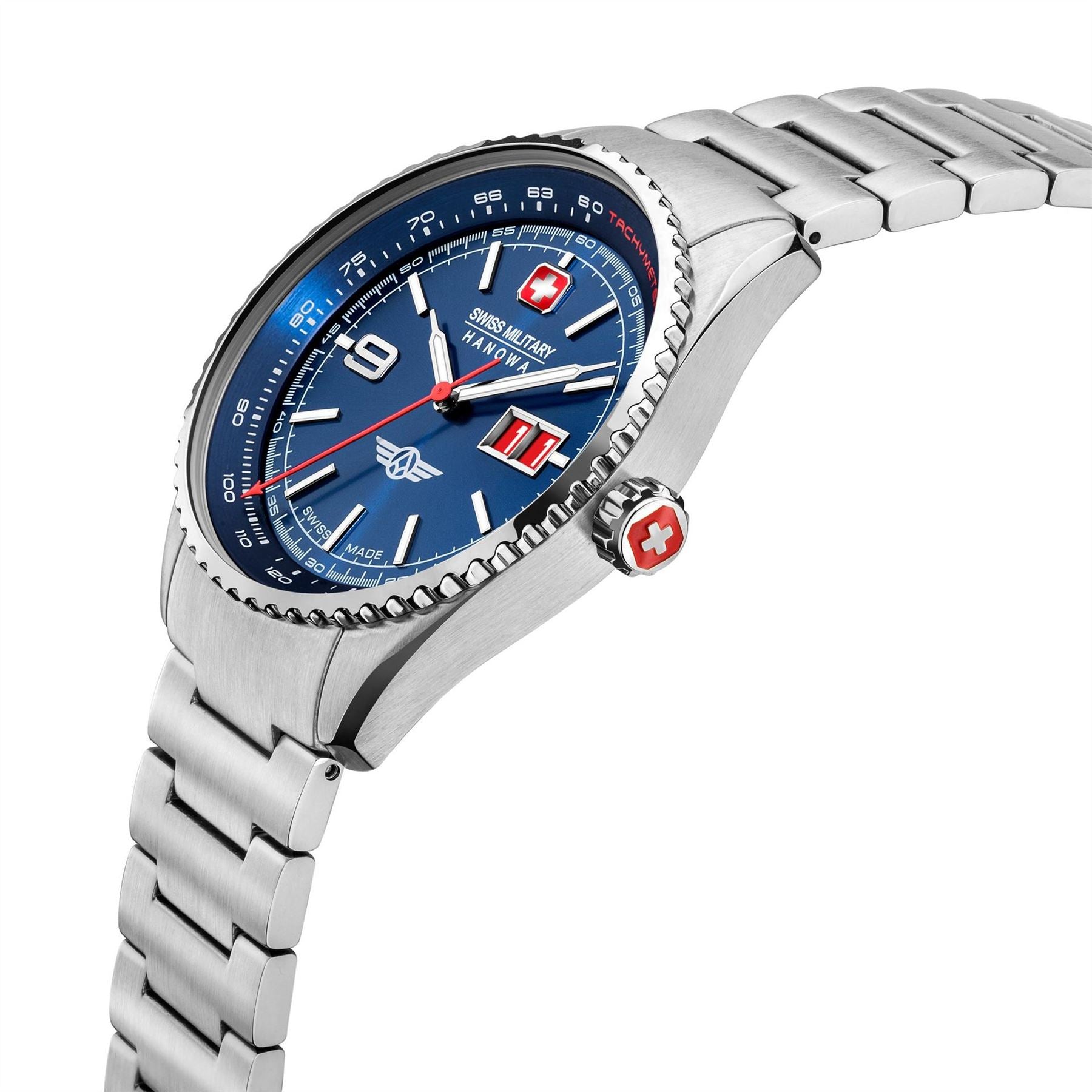 Swiss Military Hanowa Stainless Steel Sports Analogue Quartz Watch