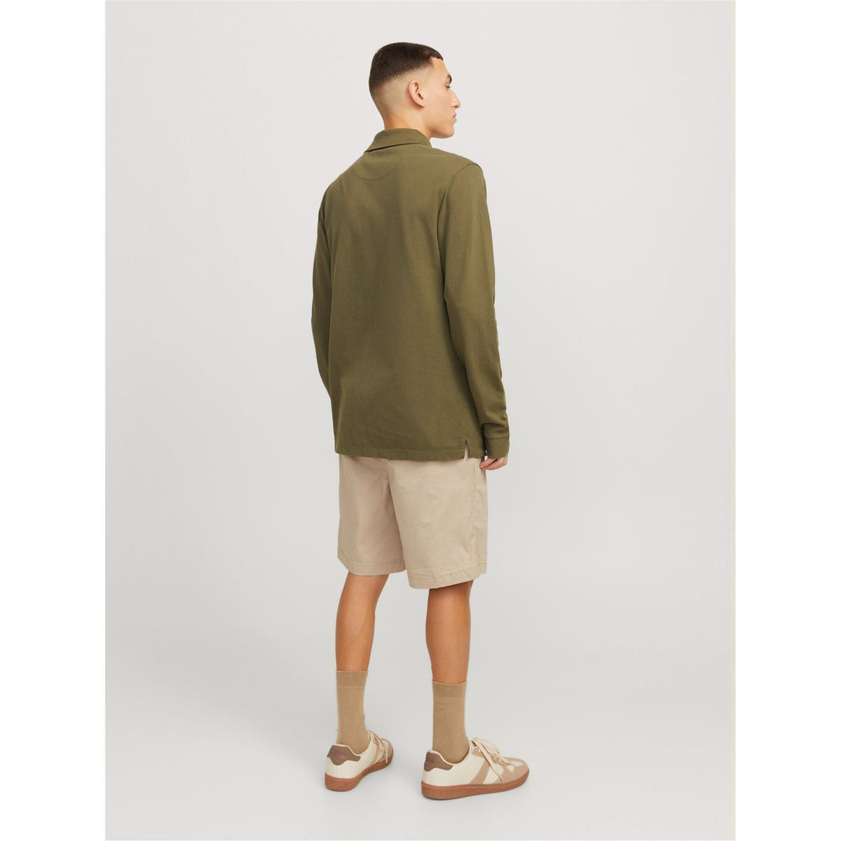 Jack and Jones Solid Patterned Bermuda Shorts
