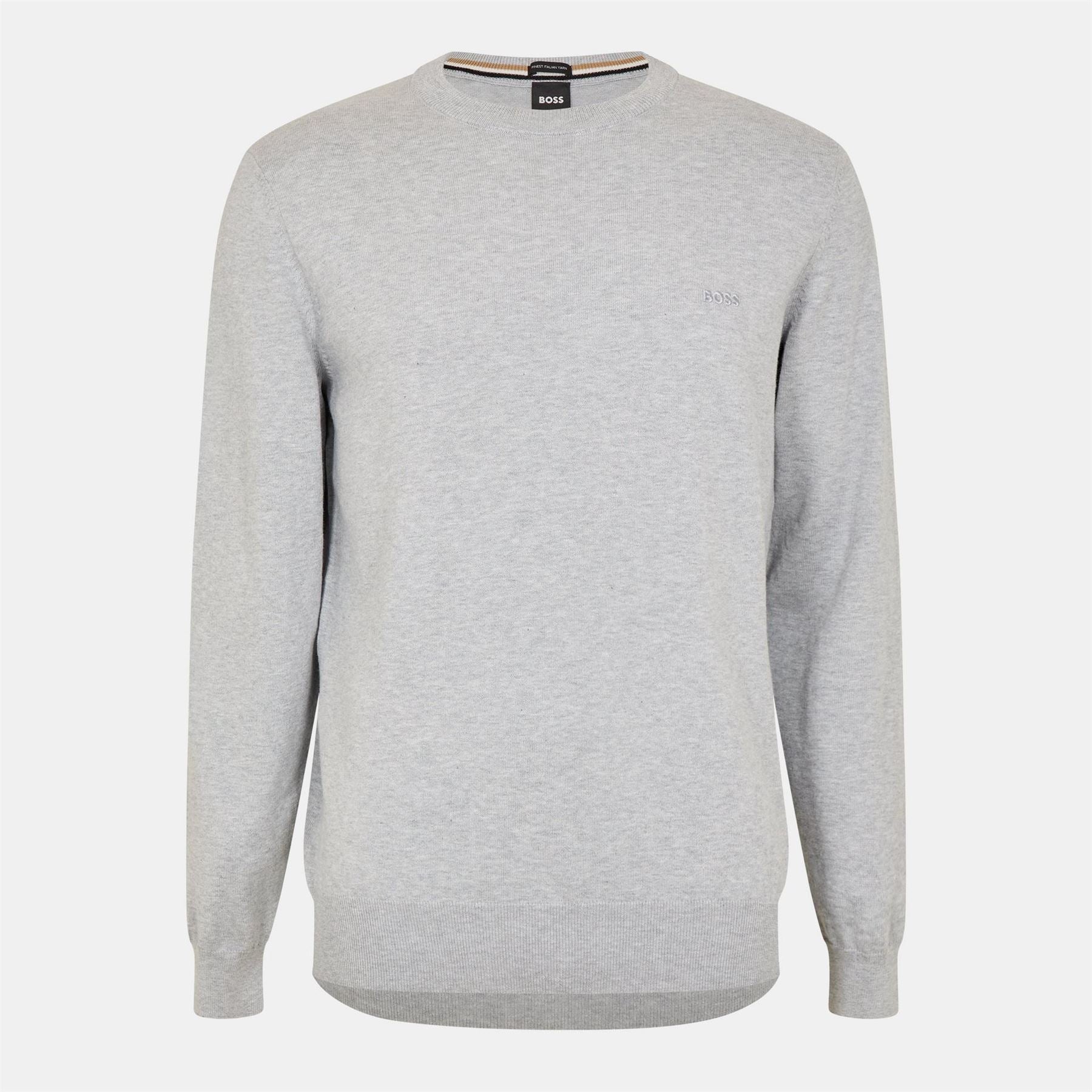 Boss Pascas Cotton Long Sleeve Crew Neck Jumper