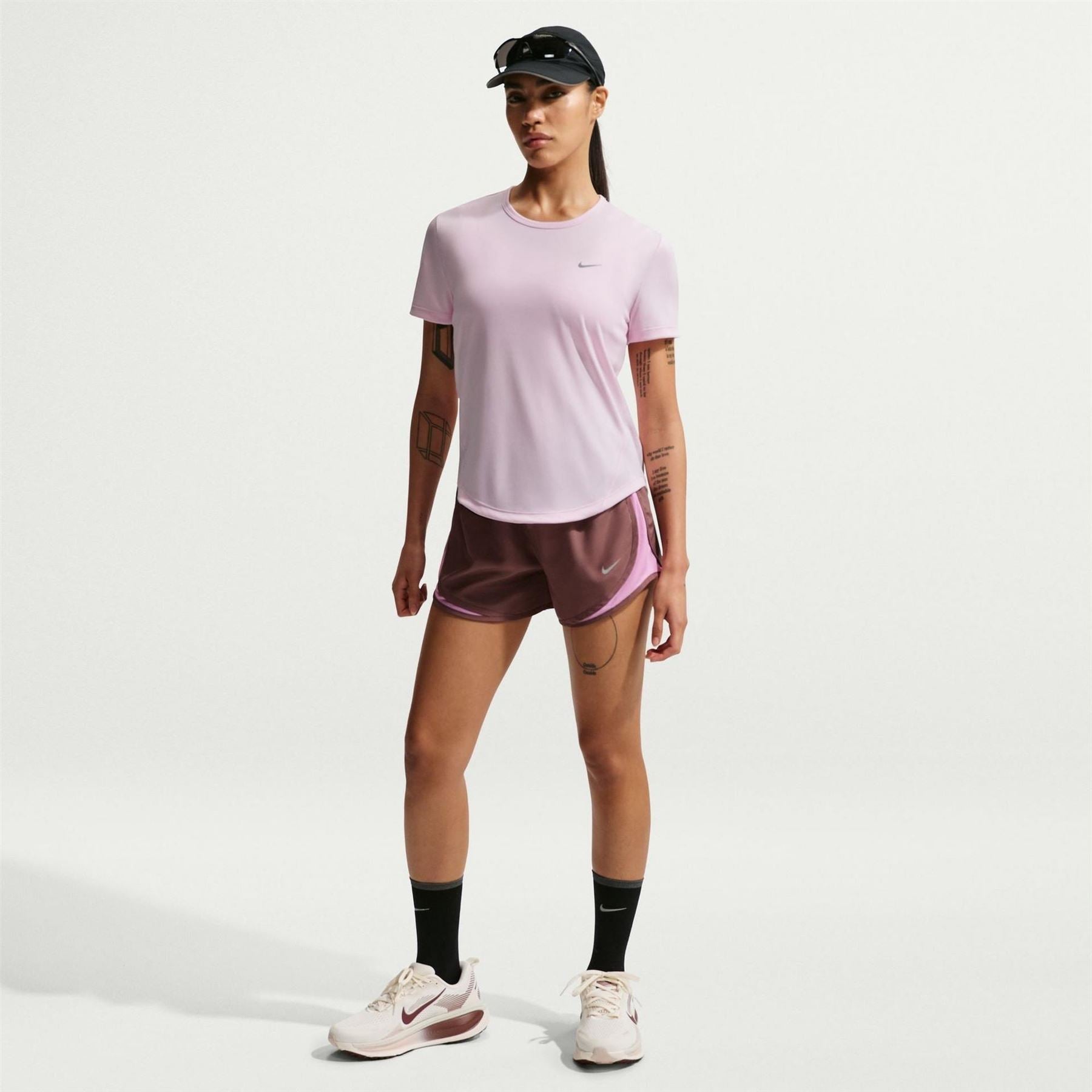 Nike Womens Tempo Dri Fit Short Sleeve Running Top