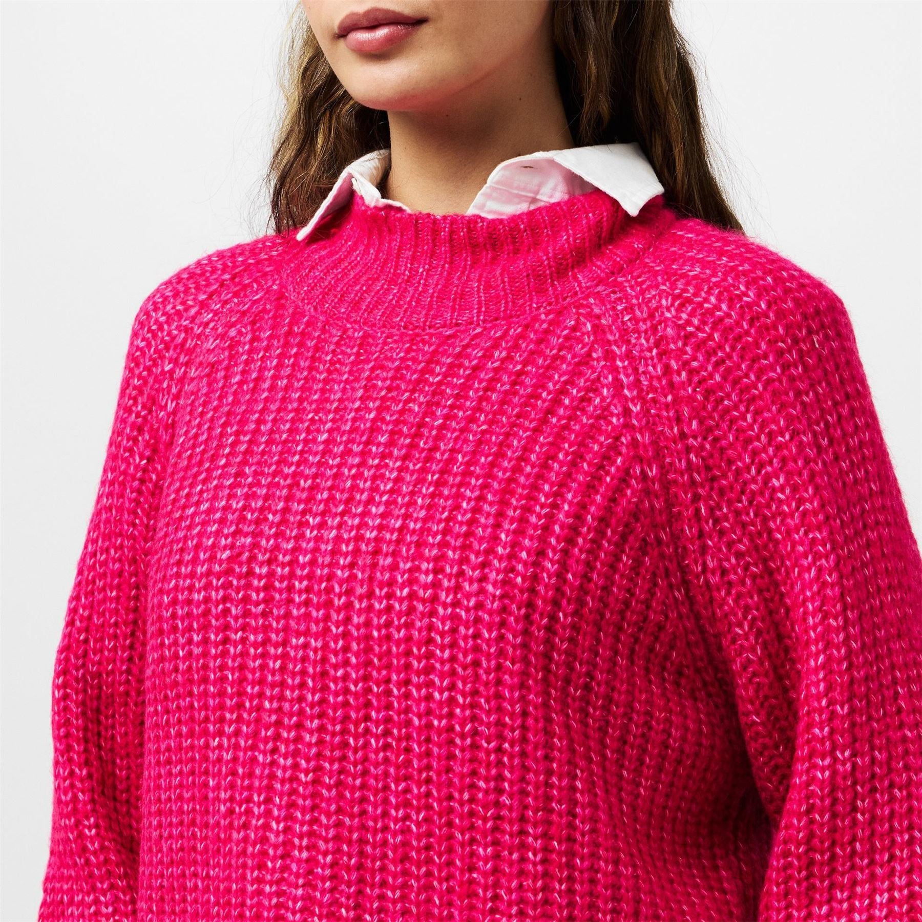 Pieces Relaxed Fit Hooded Long Sleeve Sweatshirt