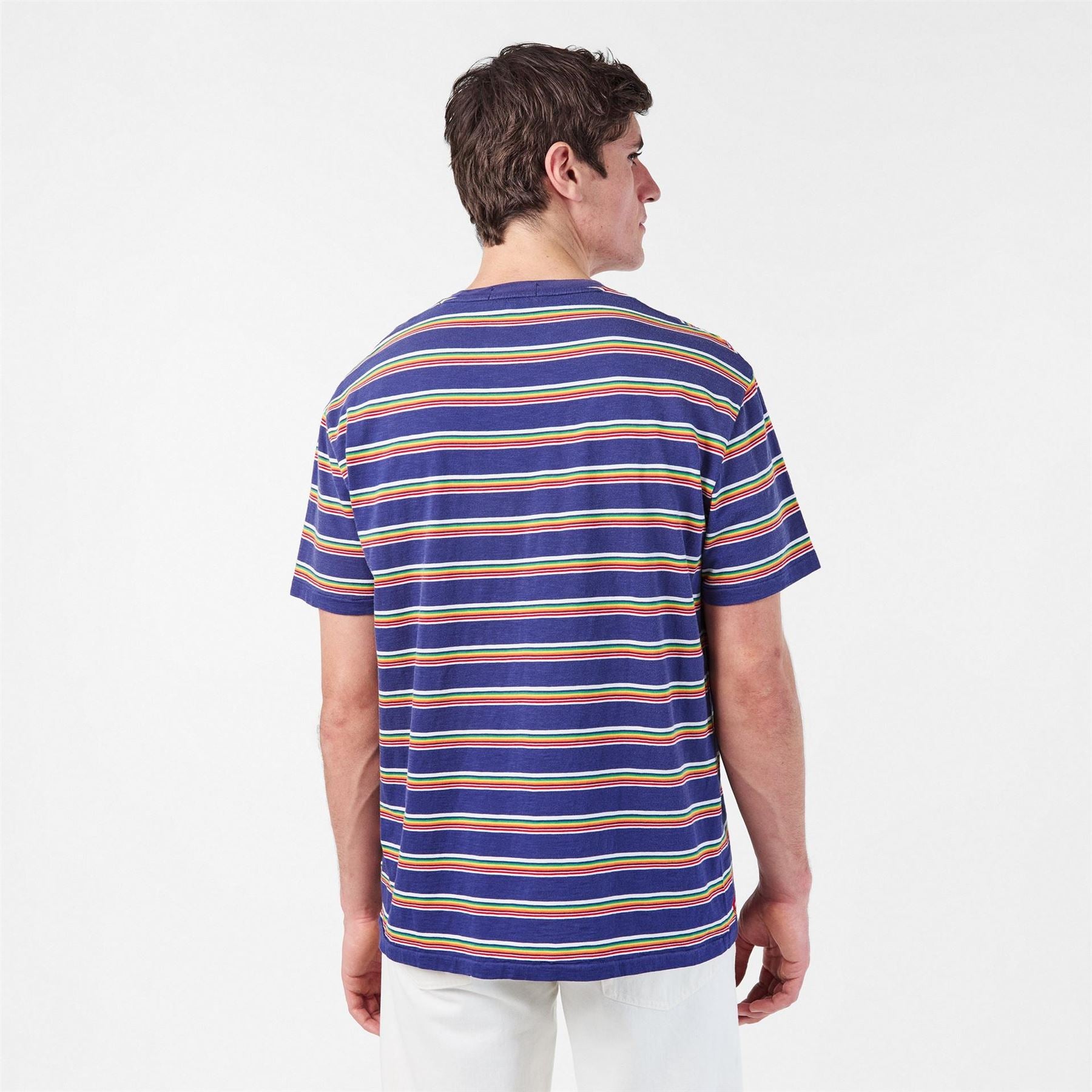 Polo Ralph Lauren Regular Fit Multi Stripe Crew Neck T-Shirt