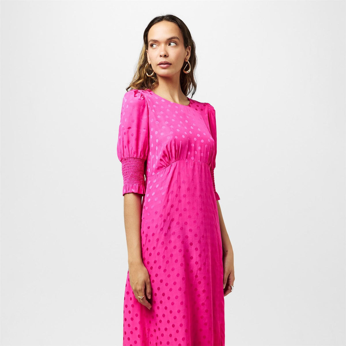 Nobodys Child Luna Midi Dress Crew neck