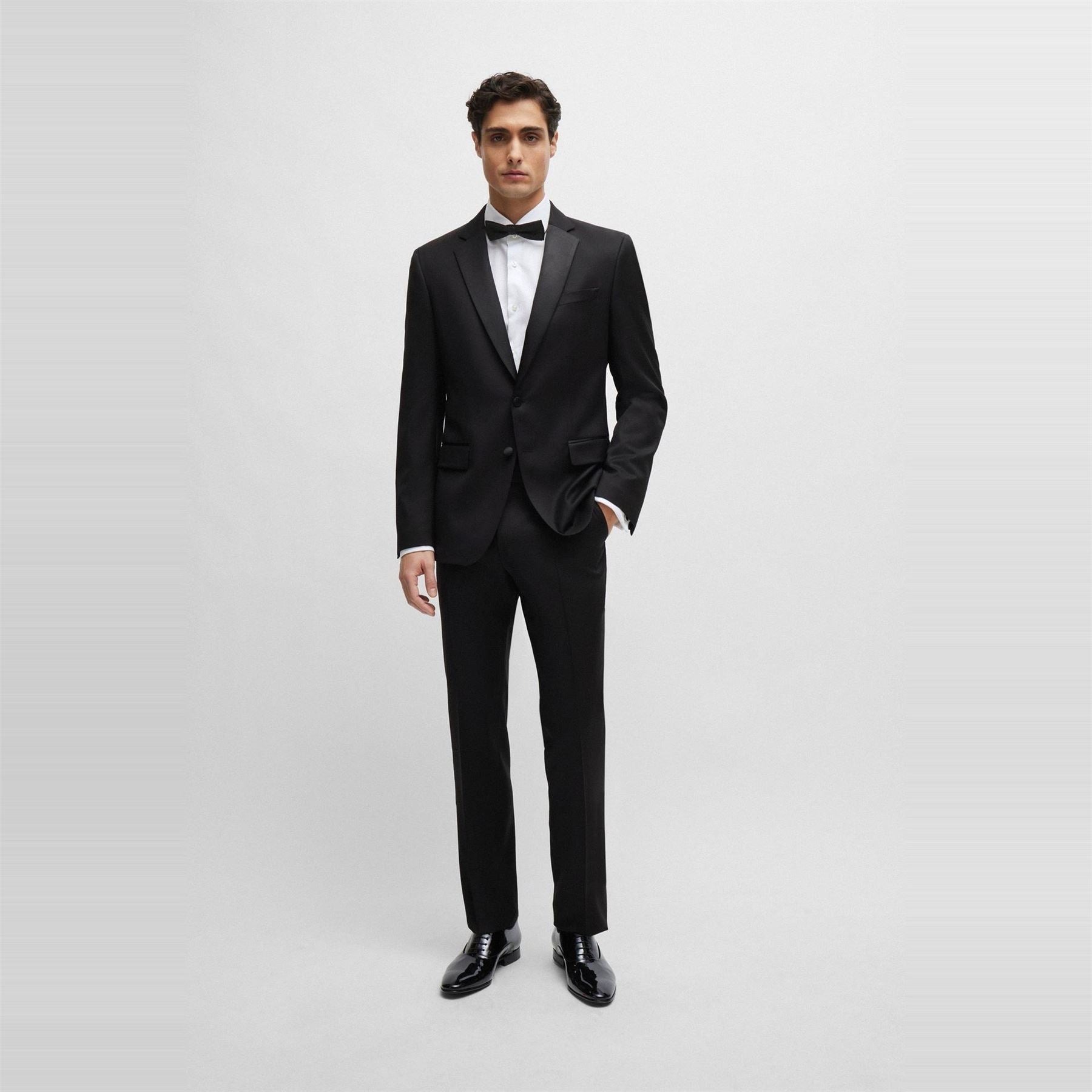 Boss Spread Collar Long Sleeve Regular Fit Shirt