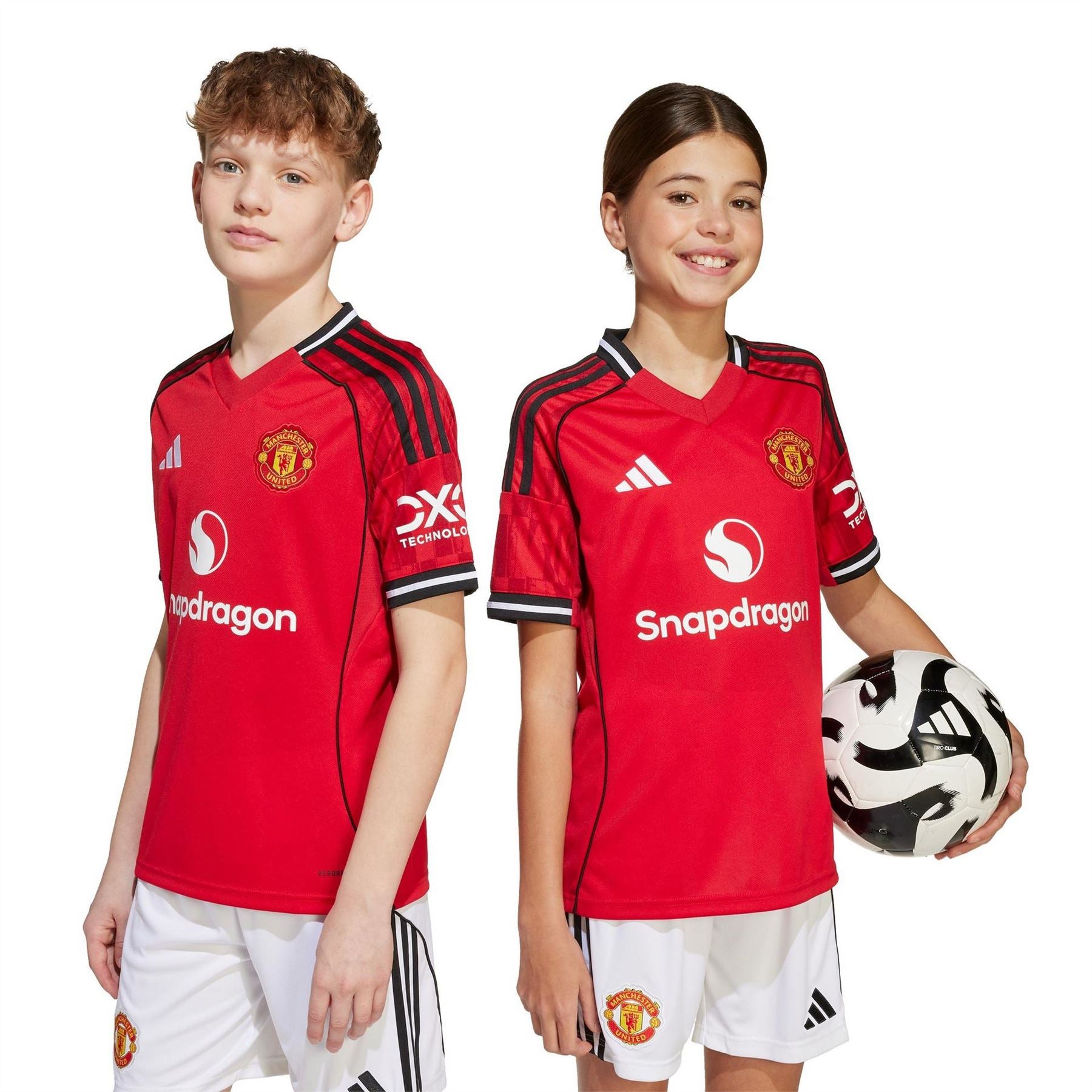 adidas Manchester United Home Shirt 2025 2026 Juniors