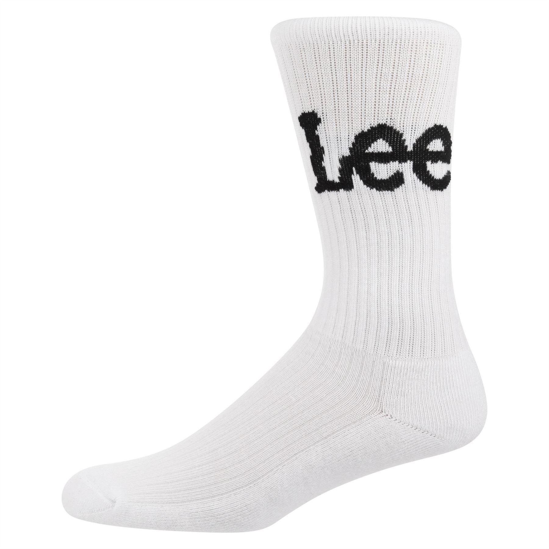 Lee 3 Pack Crorbett Lettering Crew Socks