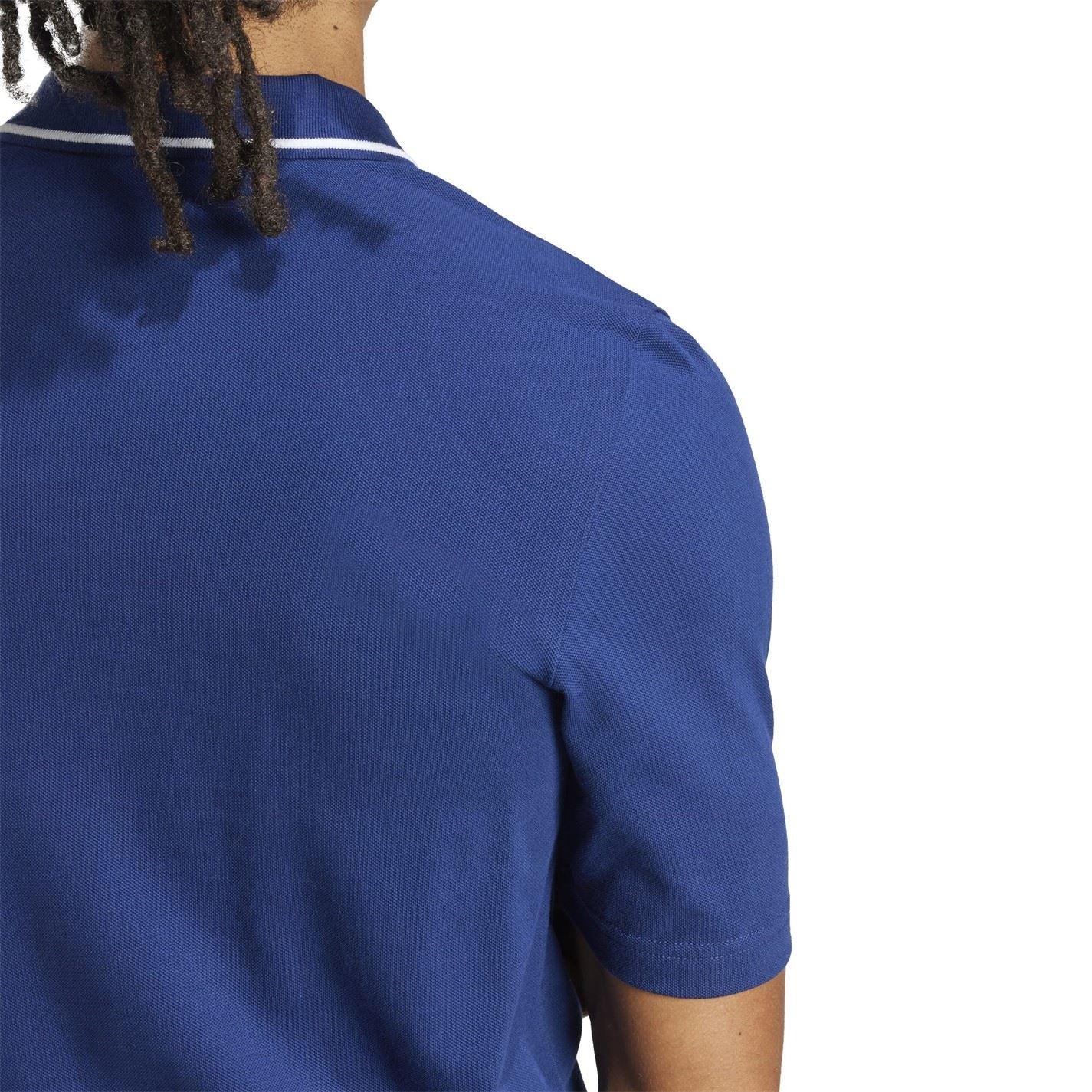 adidas Mens Essentials Cotton 3 Stripes Polo Shirt