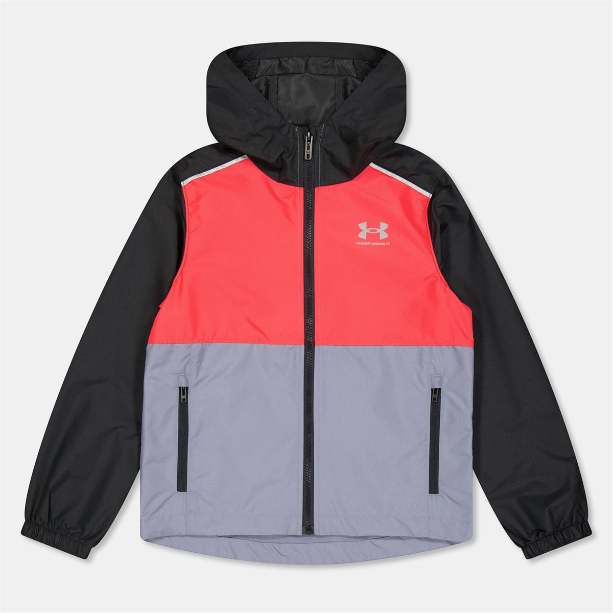 Under Armour Windbreaker Water Repellent Windproof Hooded Long Sleeve Rain Anorak