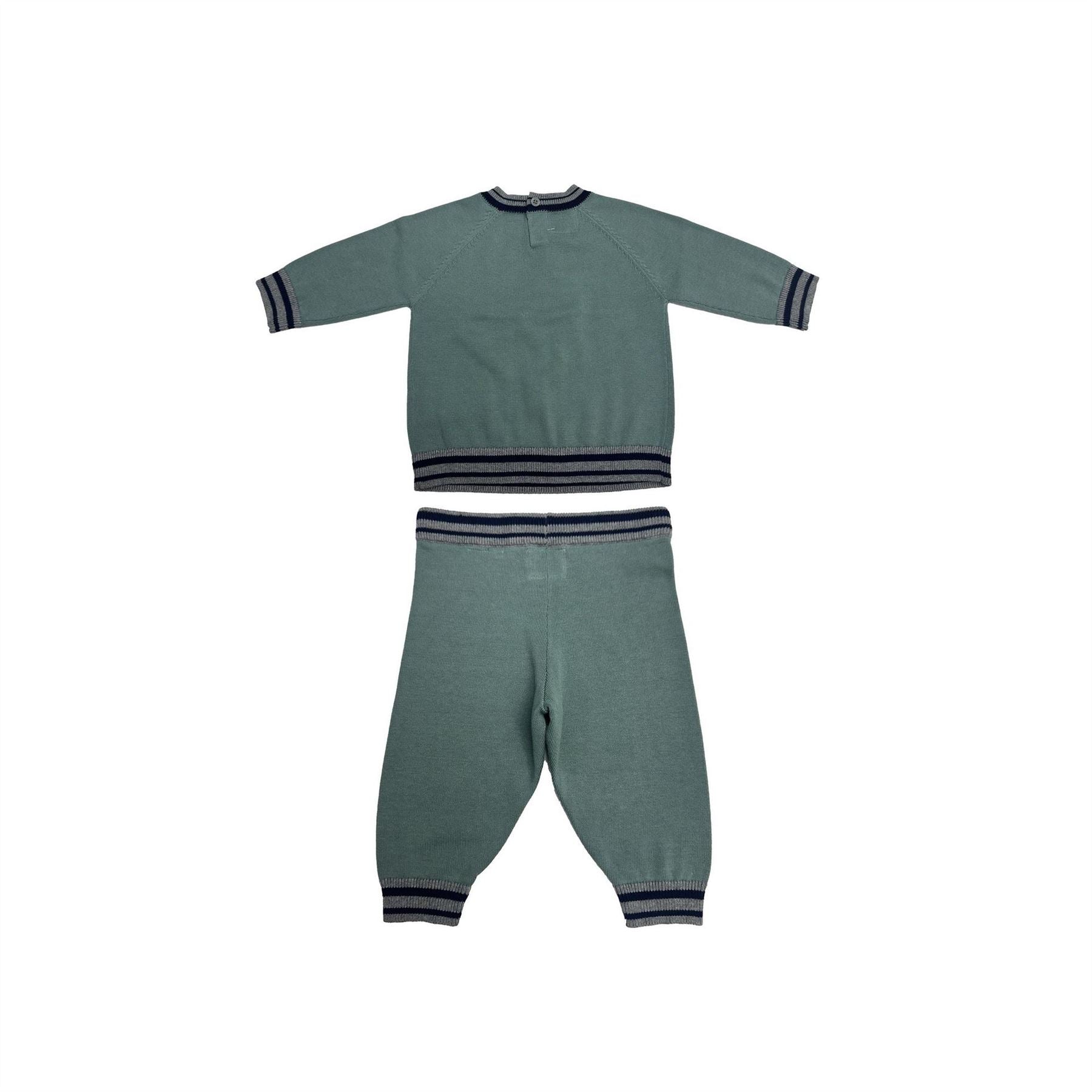 Pretty Green Cotton Top and Trouser Pyjama Set