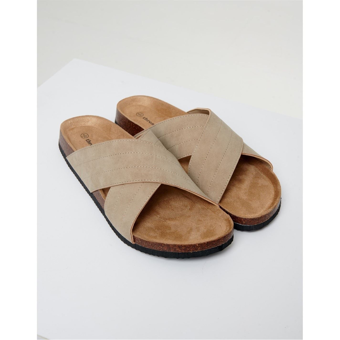 Threadbare Atlante Open Toe Slide Sandals