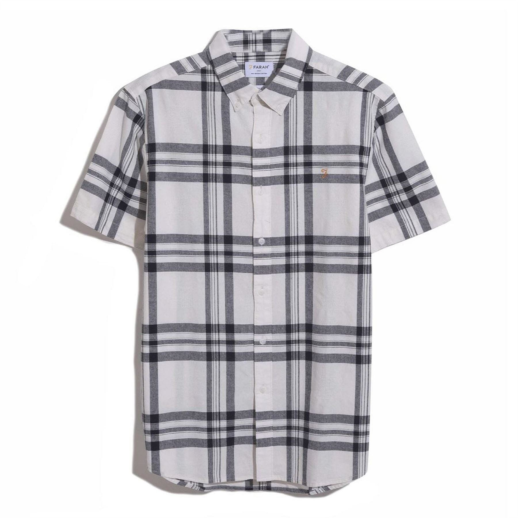 Farah Kele Bold Check Short Sleeve Shirt