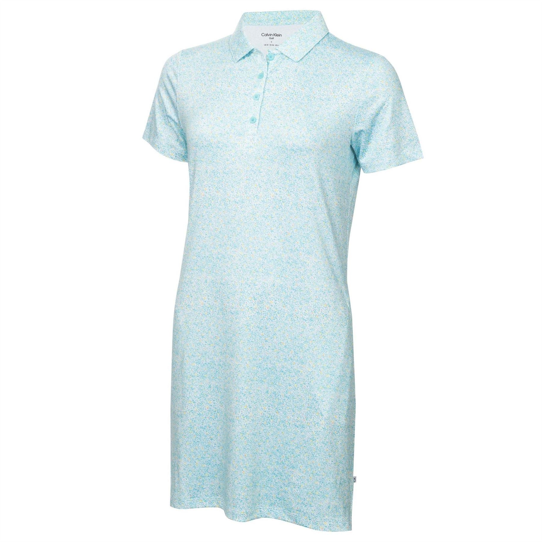 Calvin Klein Golf Hamlin Collared Neck Knee Length T-Shirt Dress