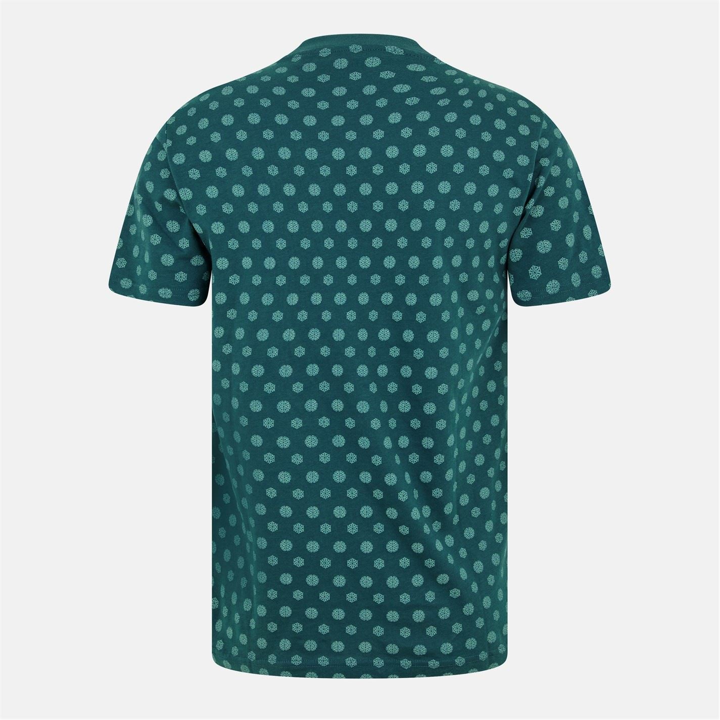 Original Penguin Geographic Print Crew Neck Regular Fit T-Shirt