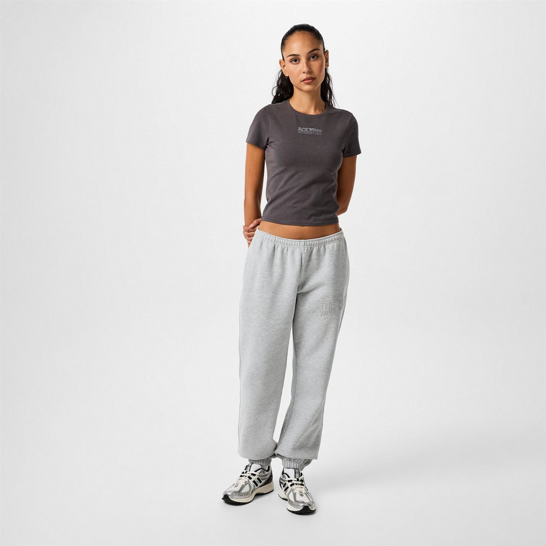 Jack Wills Graphic Cropped Slim Fit T-Shirt