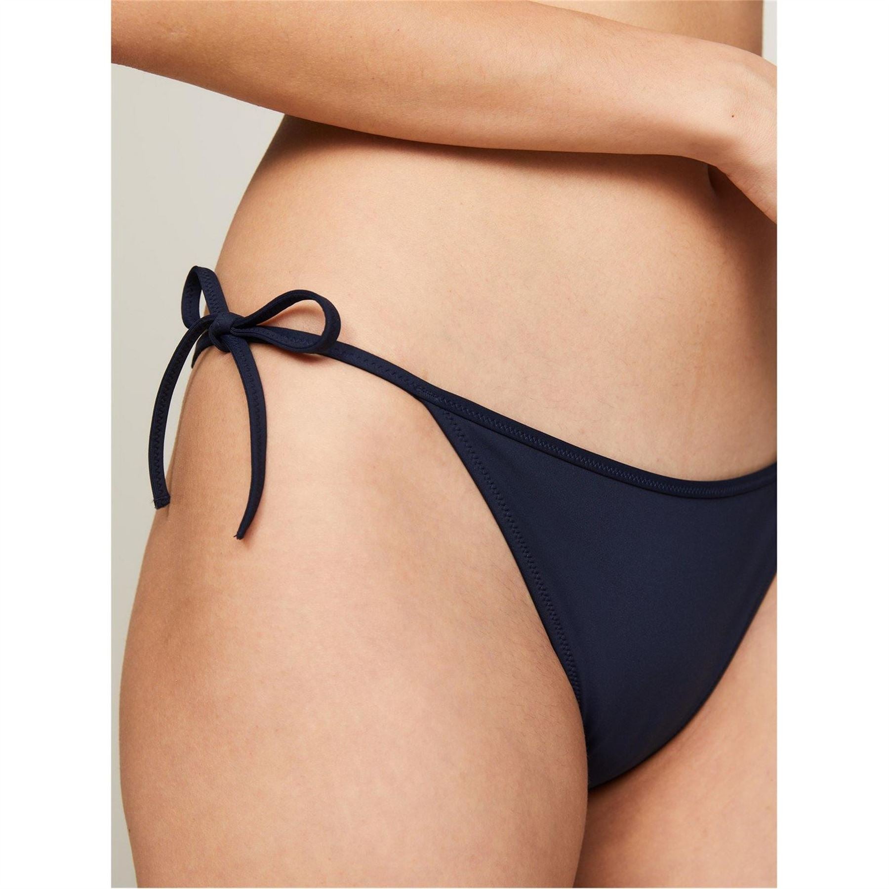 Tommy Hilfiger Chk String Tie Side Bikini Bottom