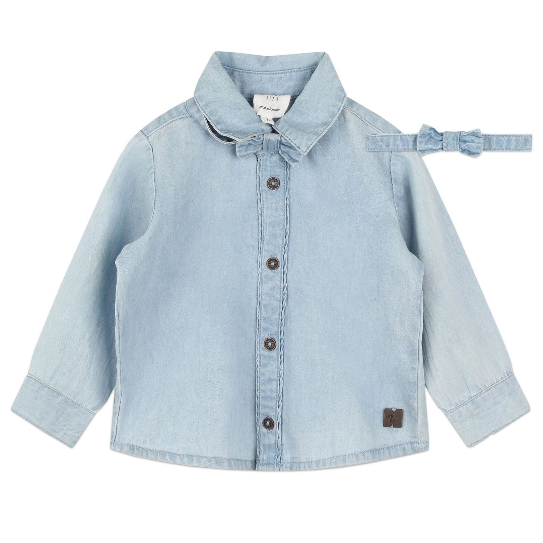 Carrement Beau Solid Patterned Shirt Collar Shirt Jacket