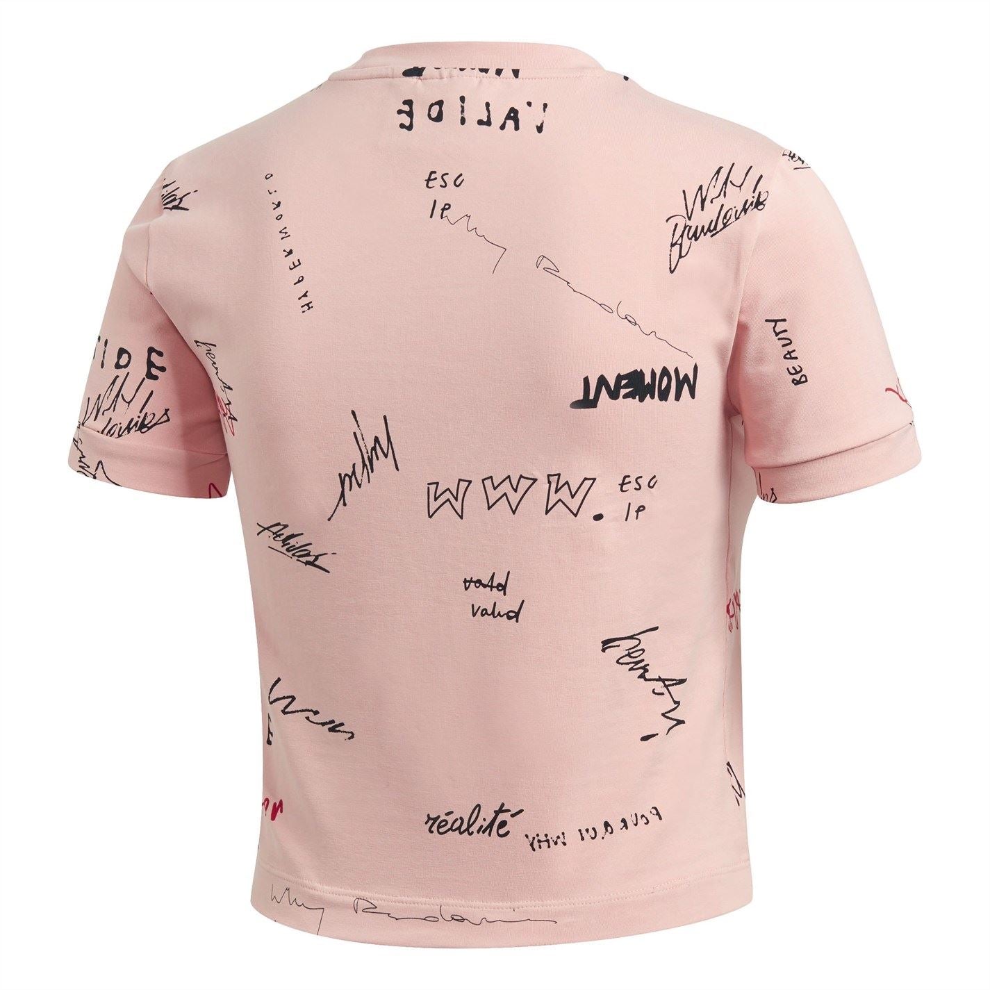 adidas Originals Regular Fit Lettering Crew Neck T-Shirt