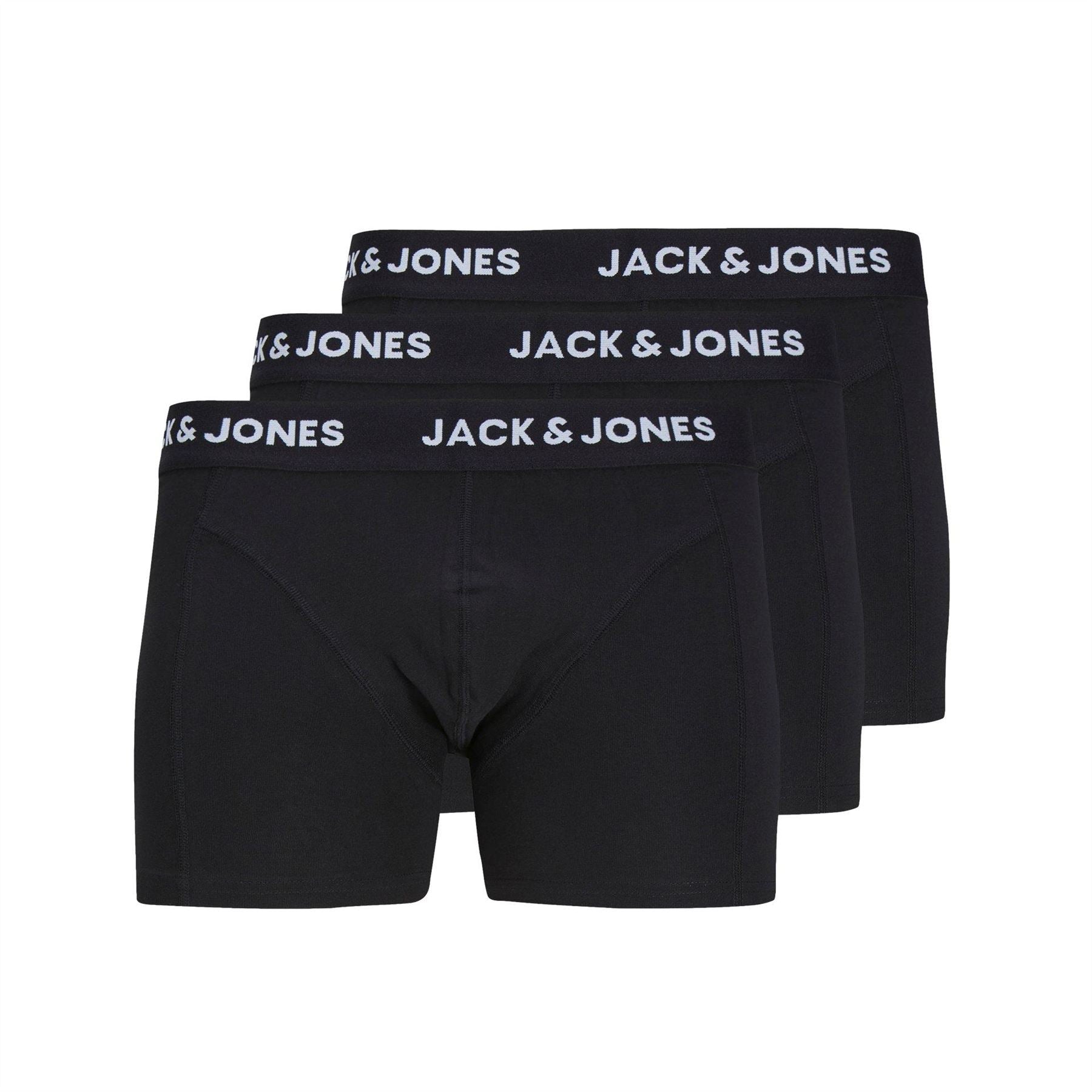 Jack and Jones Mens Anthony 3 Pack Boxer Trunk
