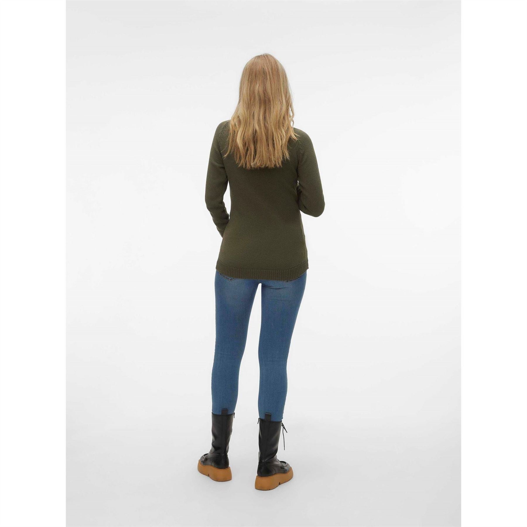 Mamalicious Crew Neck Raglan Sleeve Sweatshirt