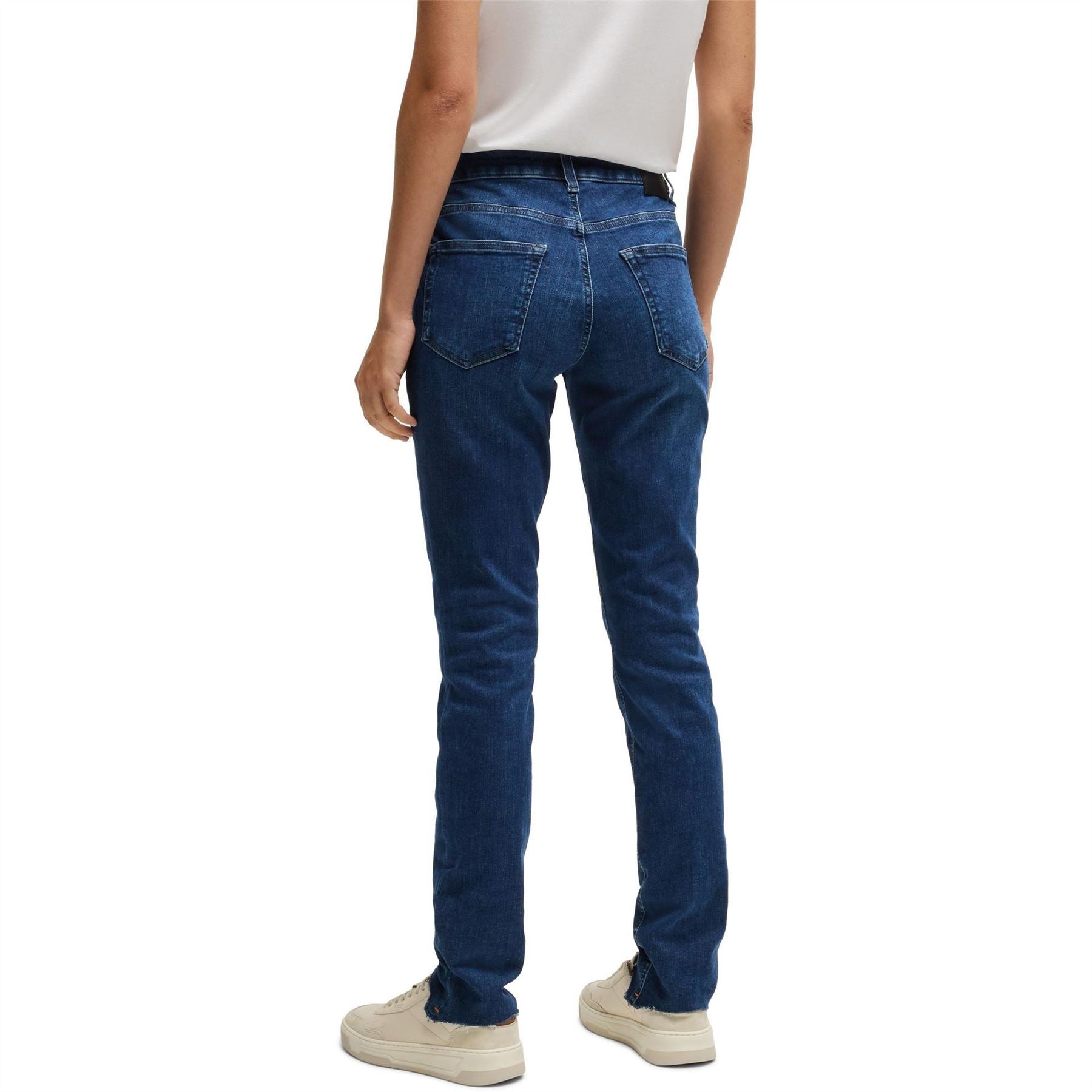 Boss Distressed Slim Fit Five Pocket Jeans