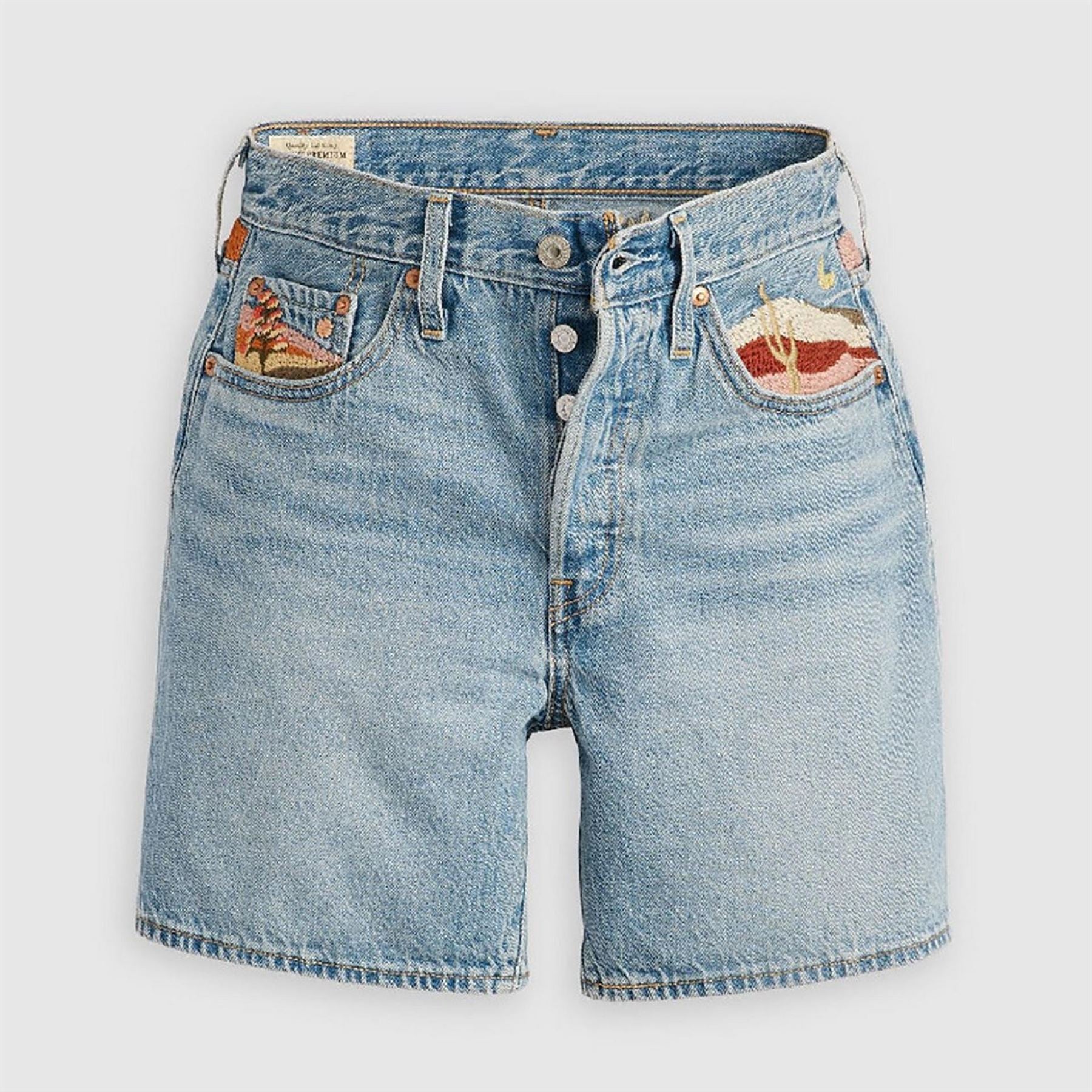 Levis 501 Mid Thigh Short Lunar Blac