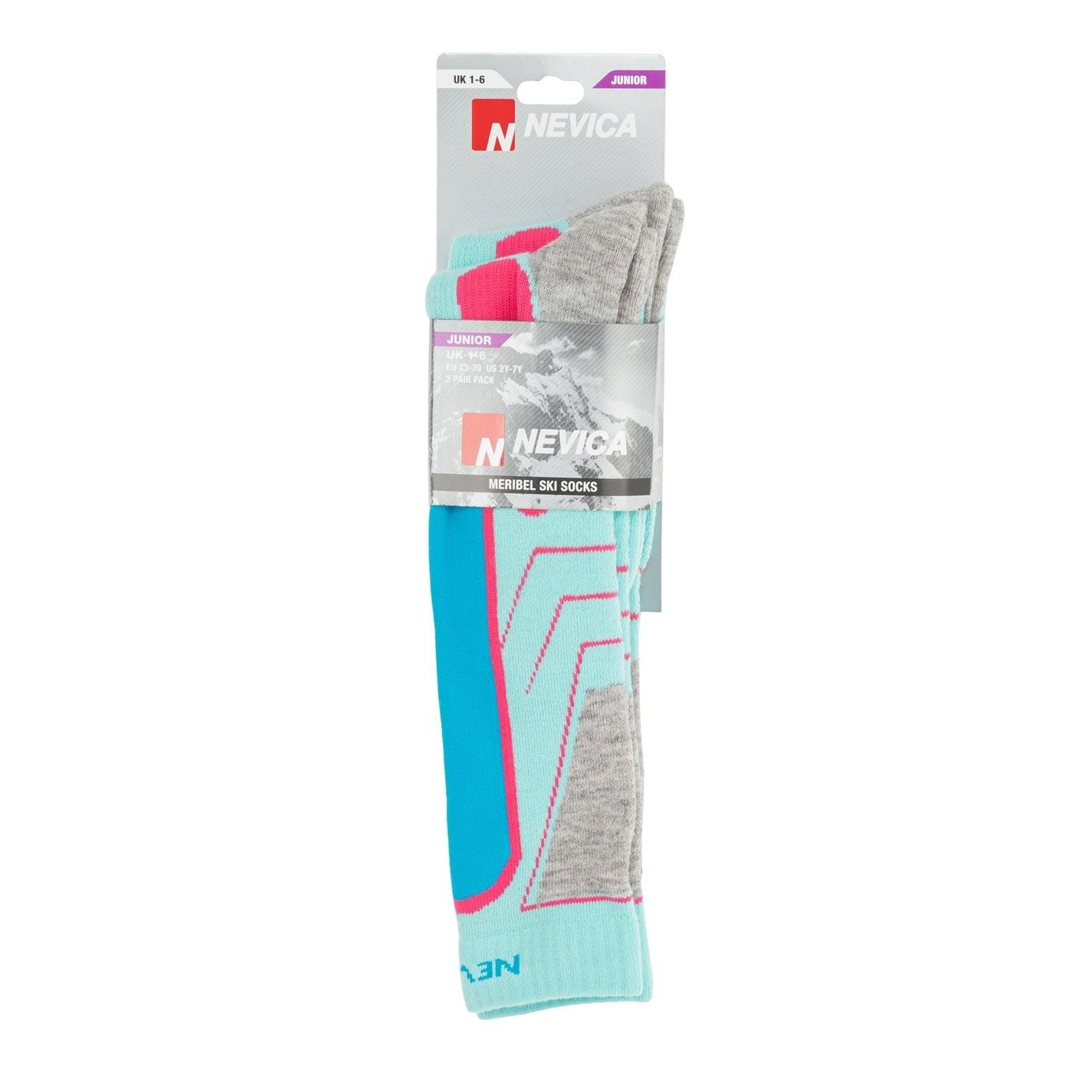 Nevica Meribel 2 Pack Ski Sock Juniors