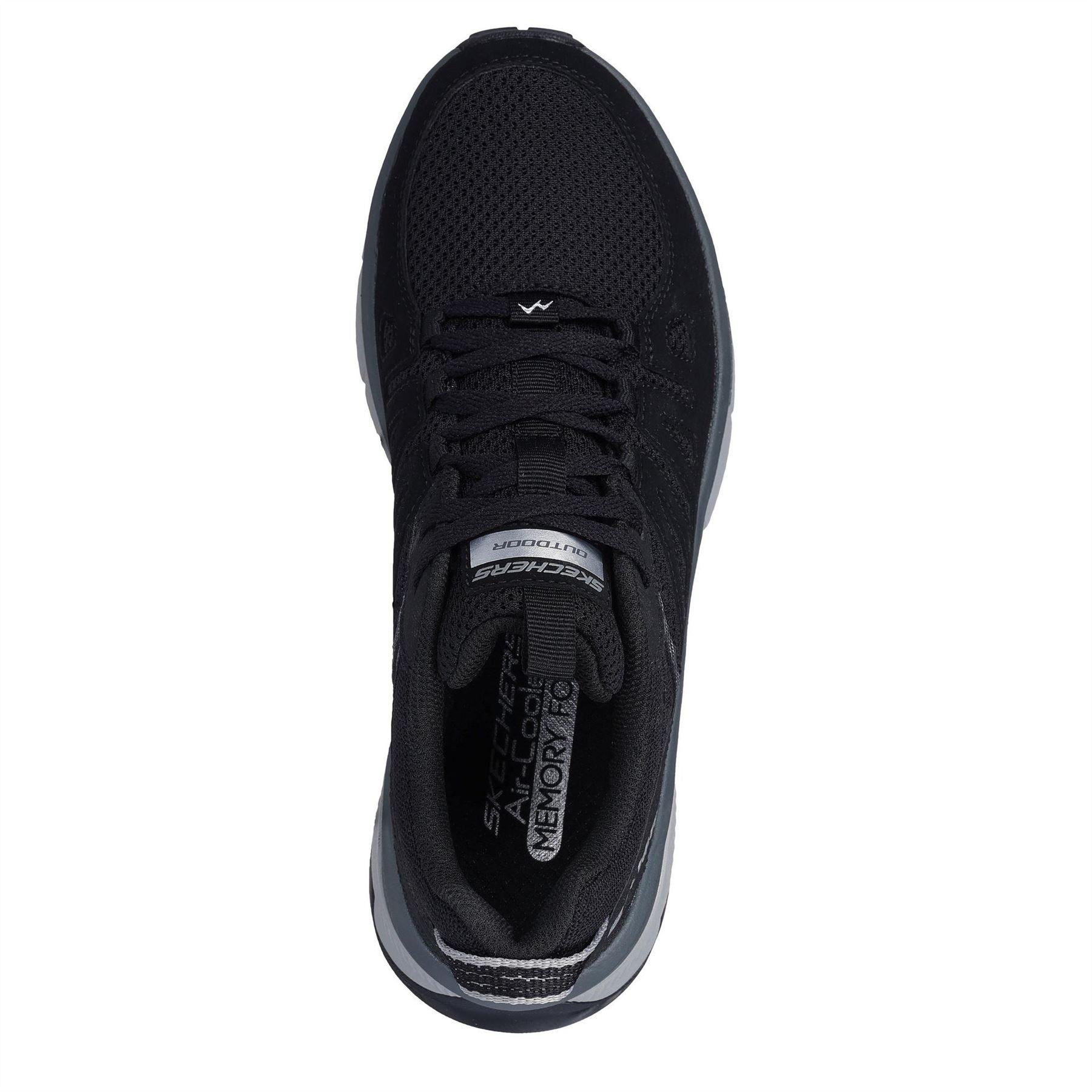Skechers Womens Qtr Overlay Low Top Lace Up W Slip On Trainers