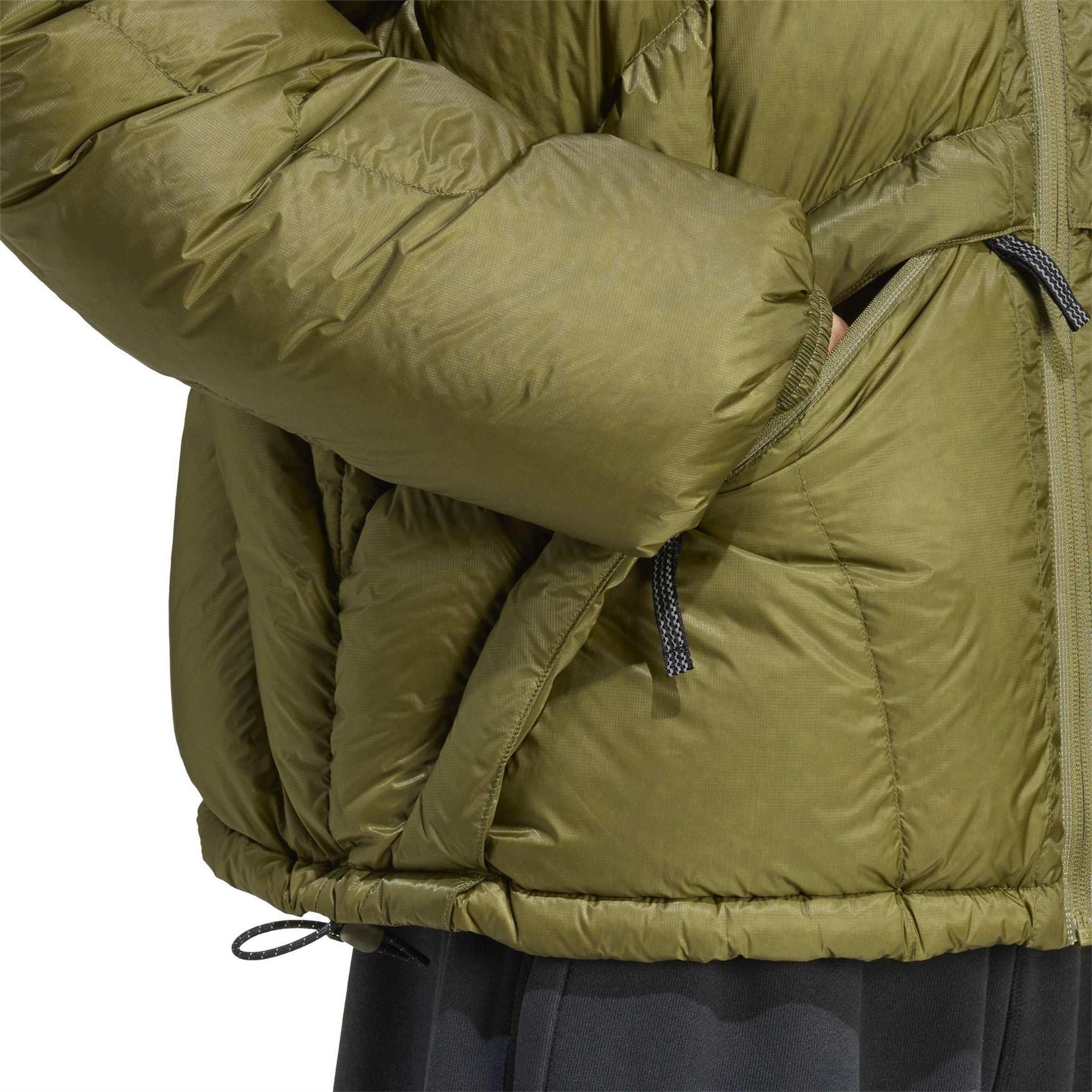 adidas Eqt Full Zip Hooded Short Puffer Jacket