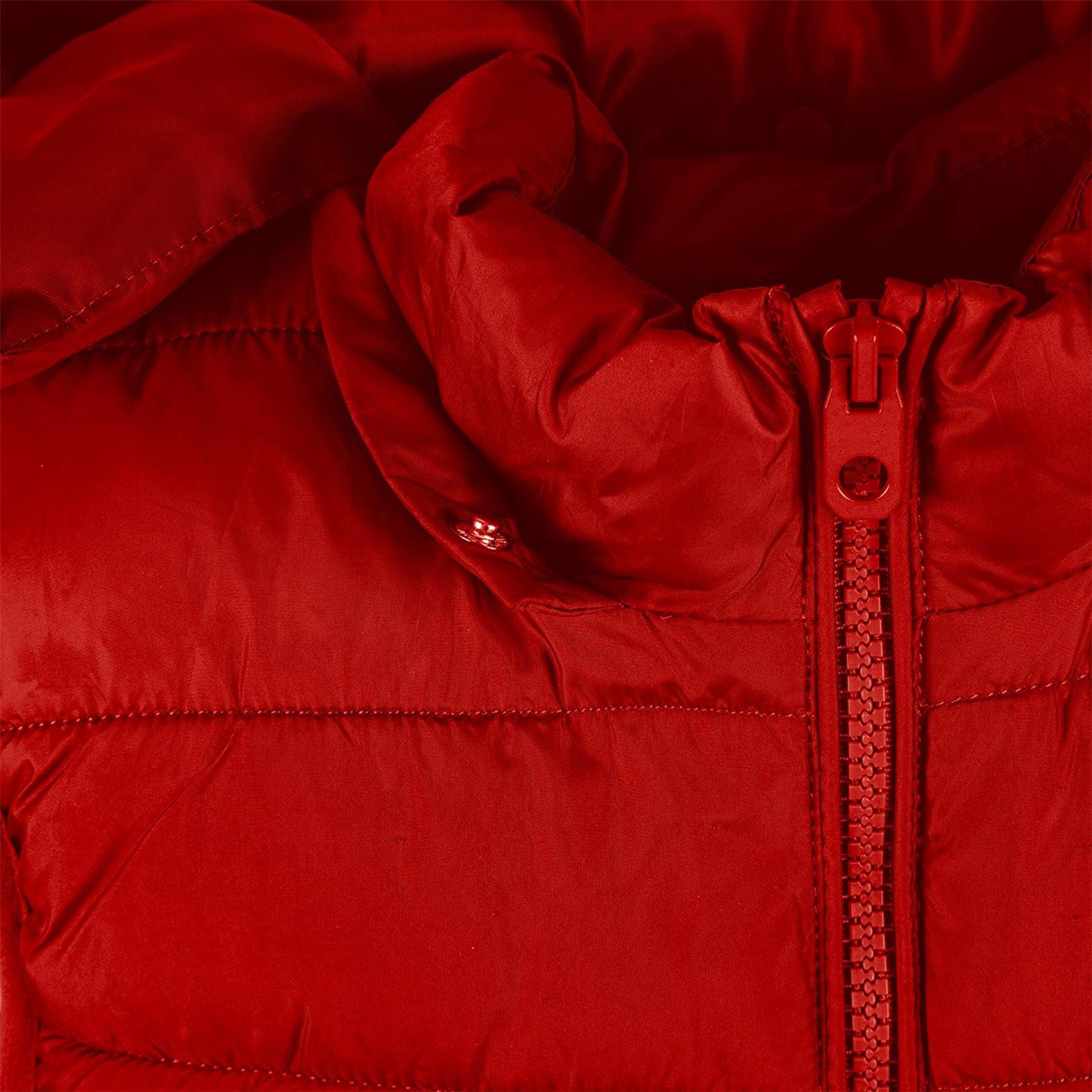 Minoti Boys Padded Gilet Detachable Hood Red