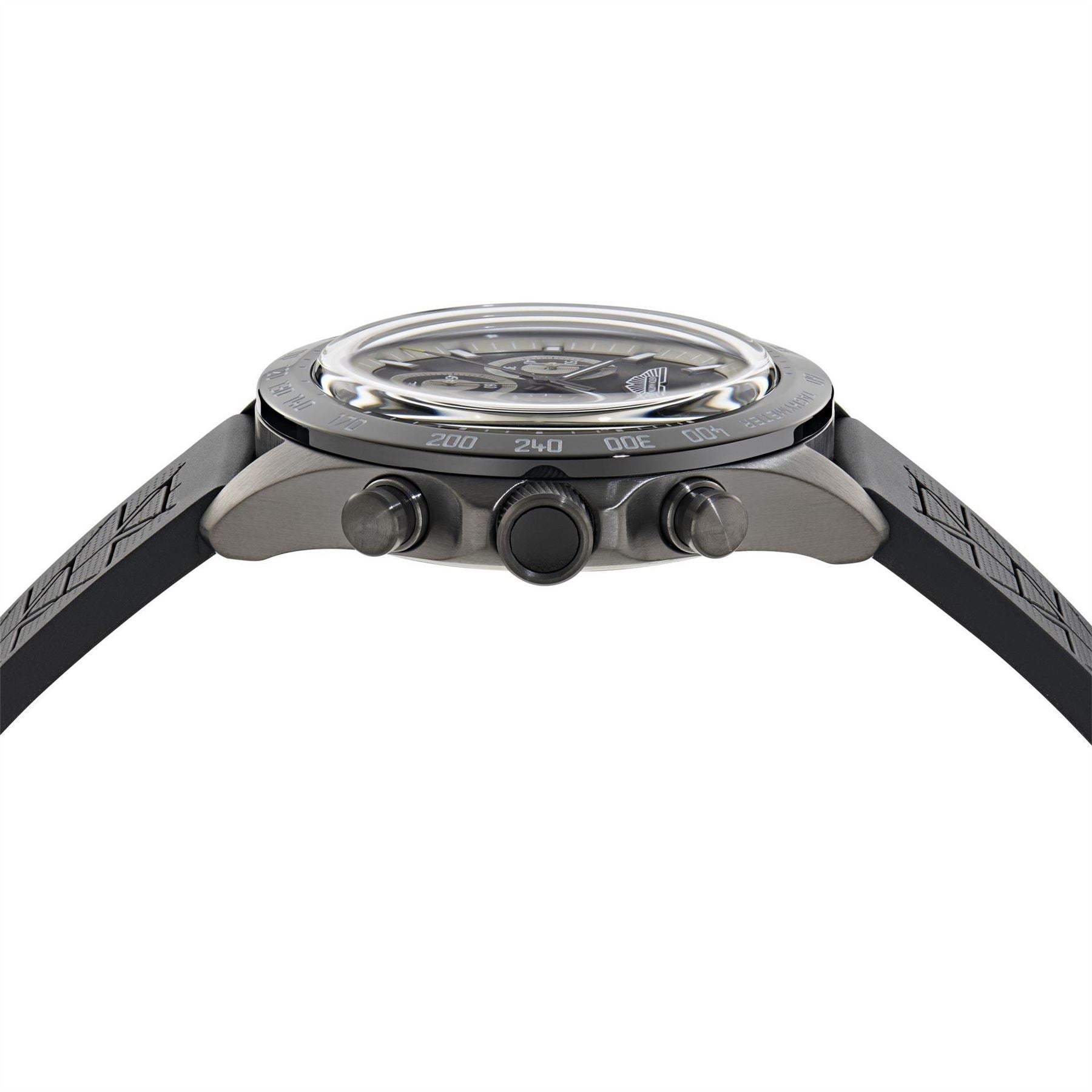 Aston Martin Amr Sn71 Stainless Steel Rubber Strap Analogue Quartz Watch