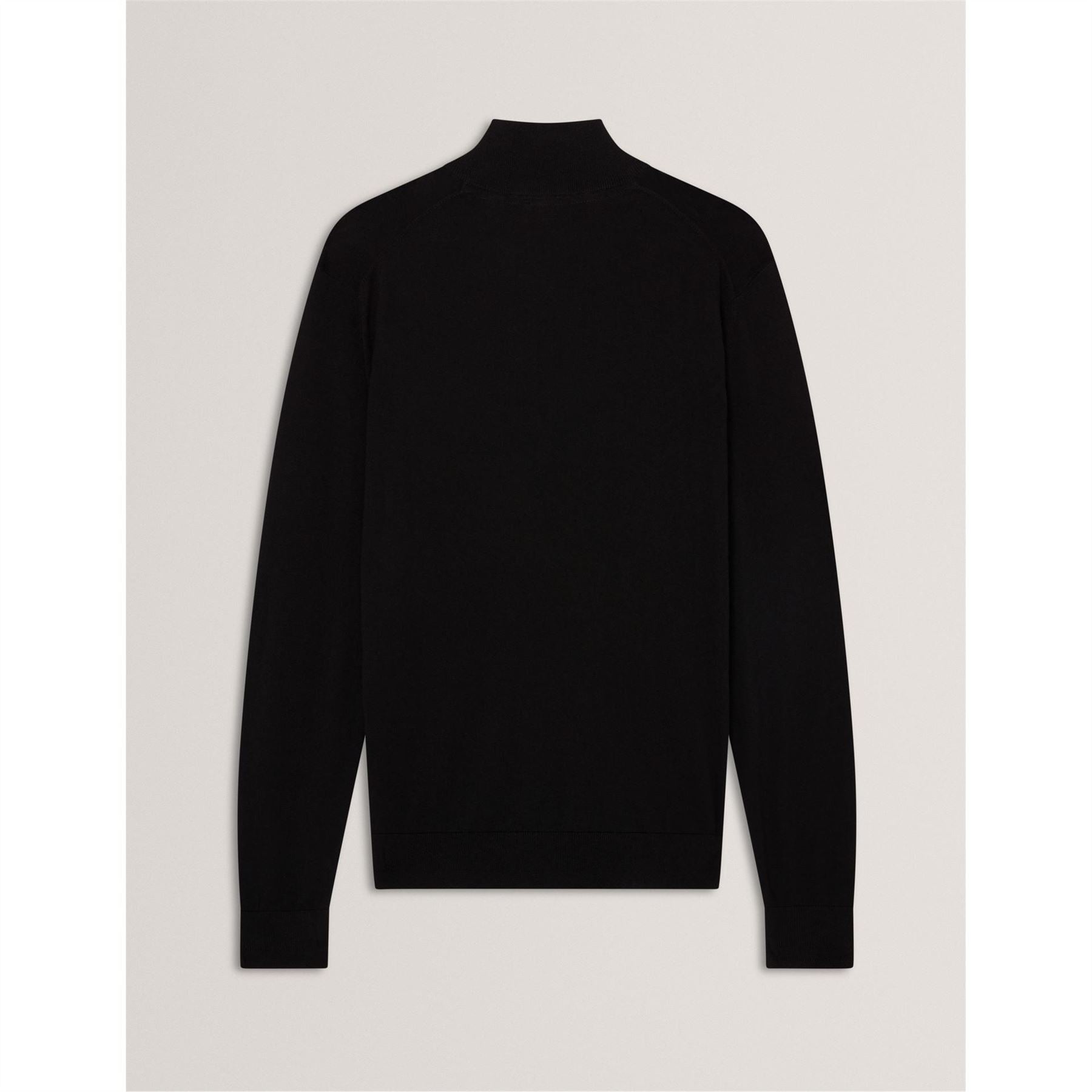 Ted Baker Merino Zip Neck Long Sleeve Raglan Sweater