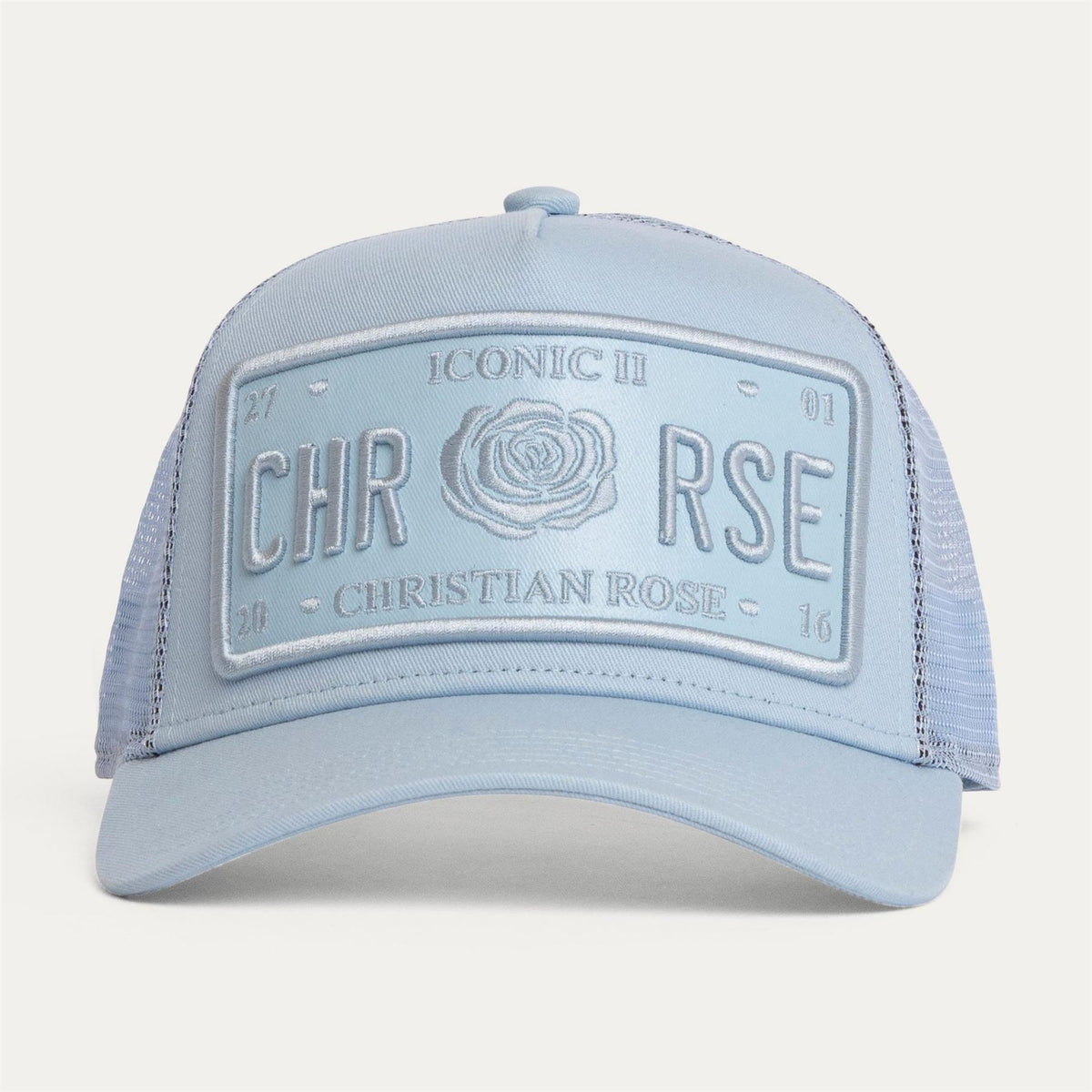 Christian Rose Iconic Ii Plate Trucker Cap