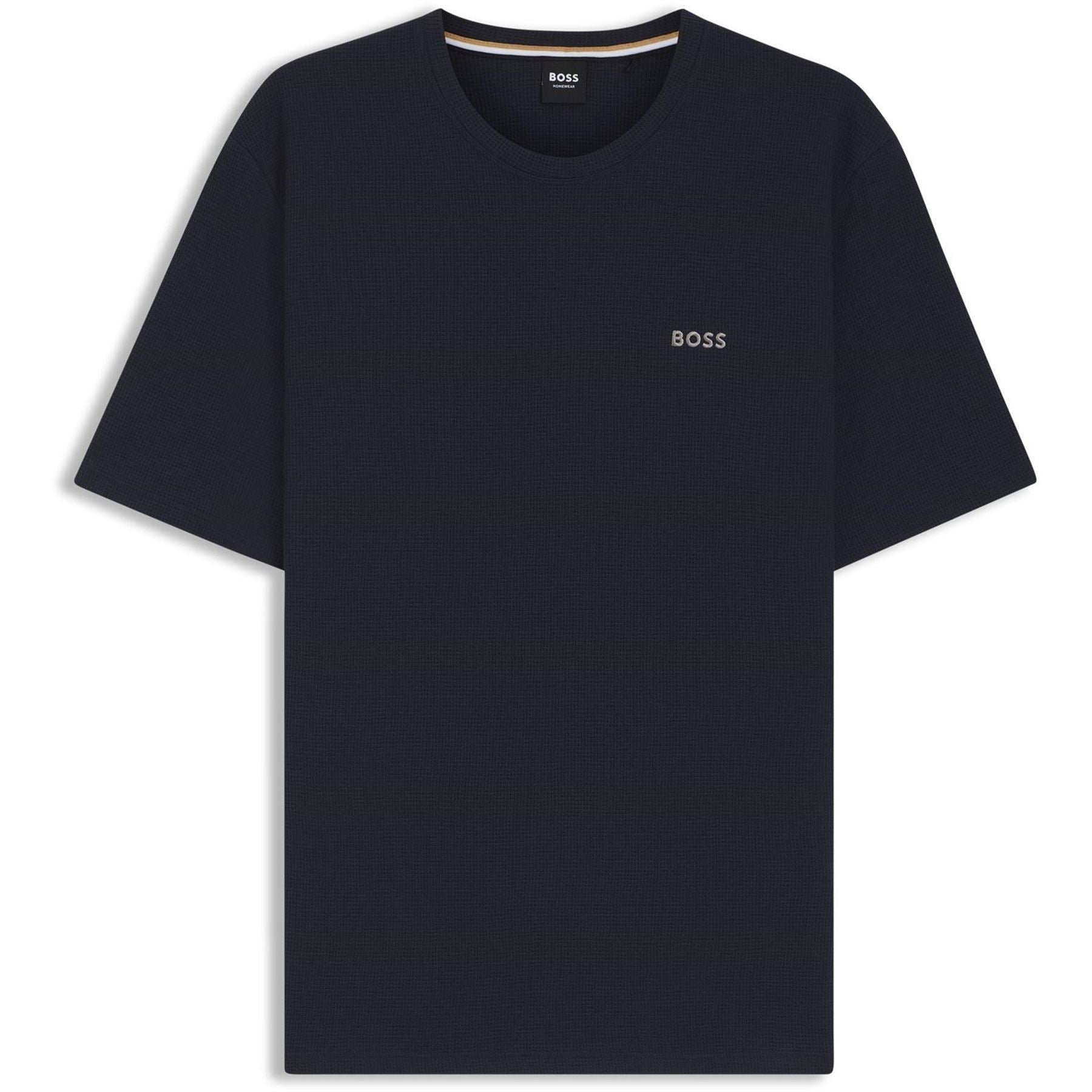 Boss BOSS Bodywear Waffle T Shirt with Structured Design