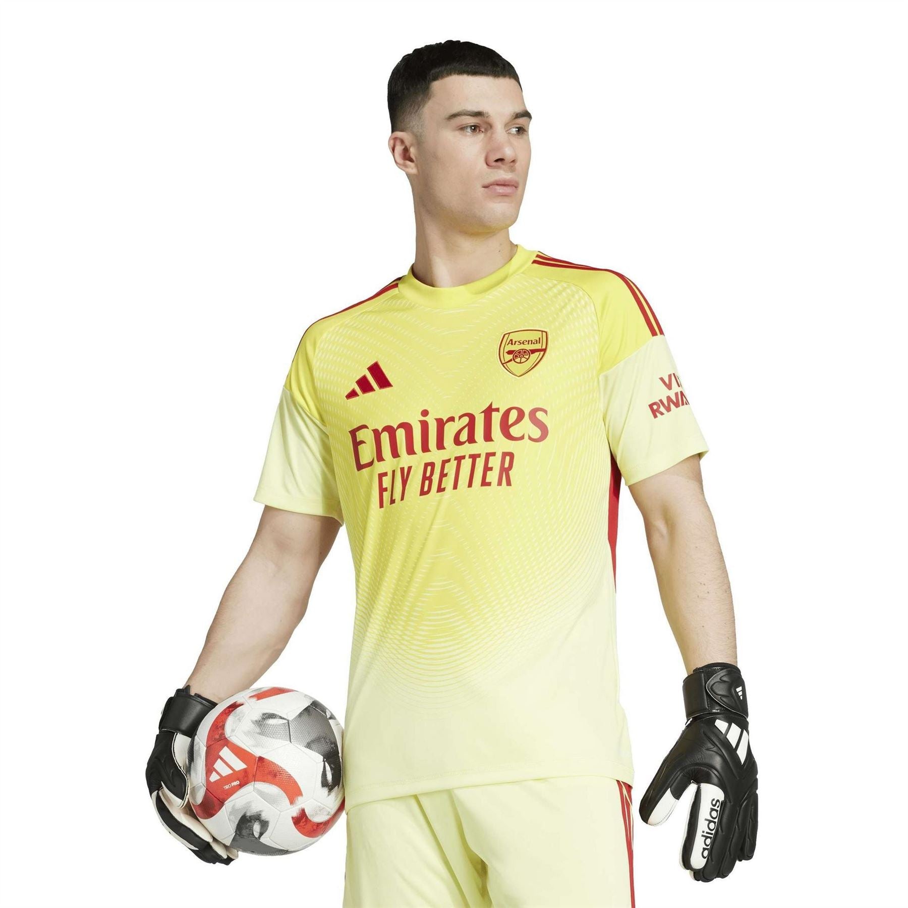 adidas Mens Arsenal Goalkeeper Home Kit 2025 2026
