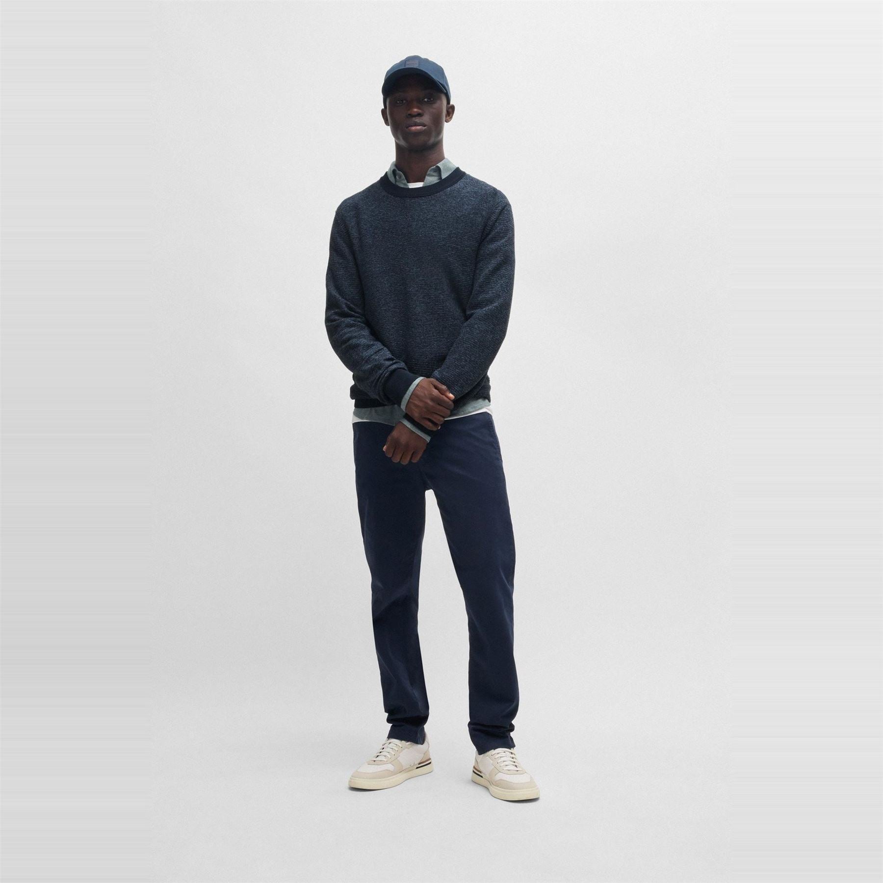 Boss Crew Neck Long Sleeve Regular Fit Sweater