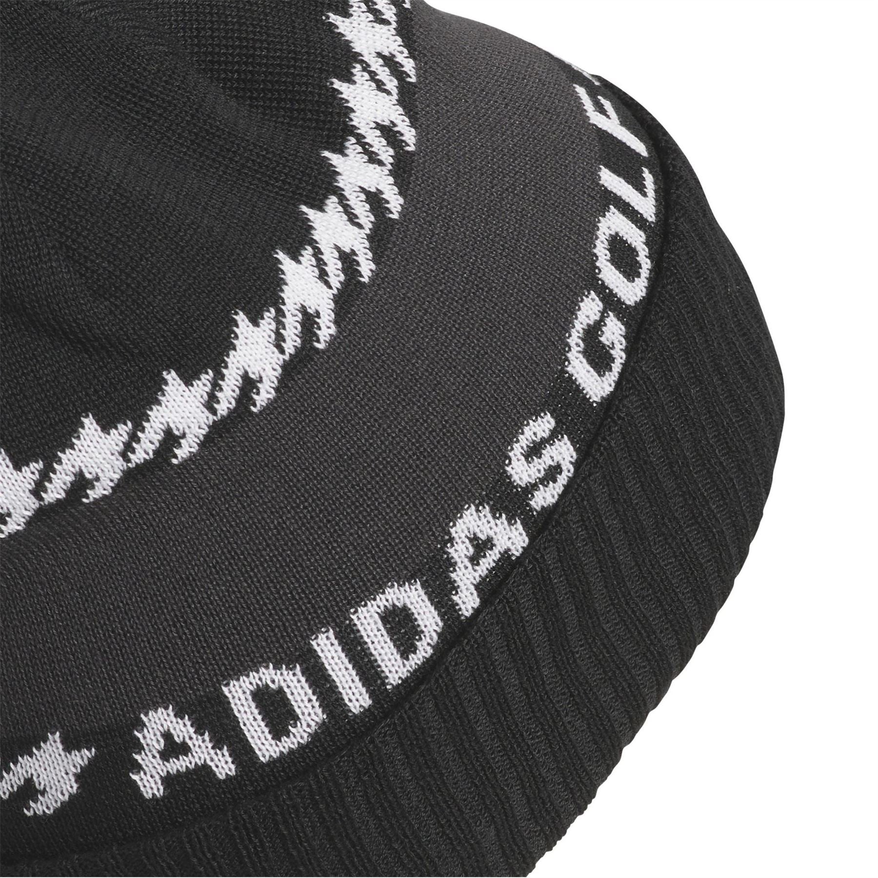 adidas Logo Lettering Soft Feel Bobble Hat with Pom Pom