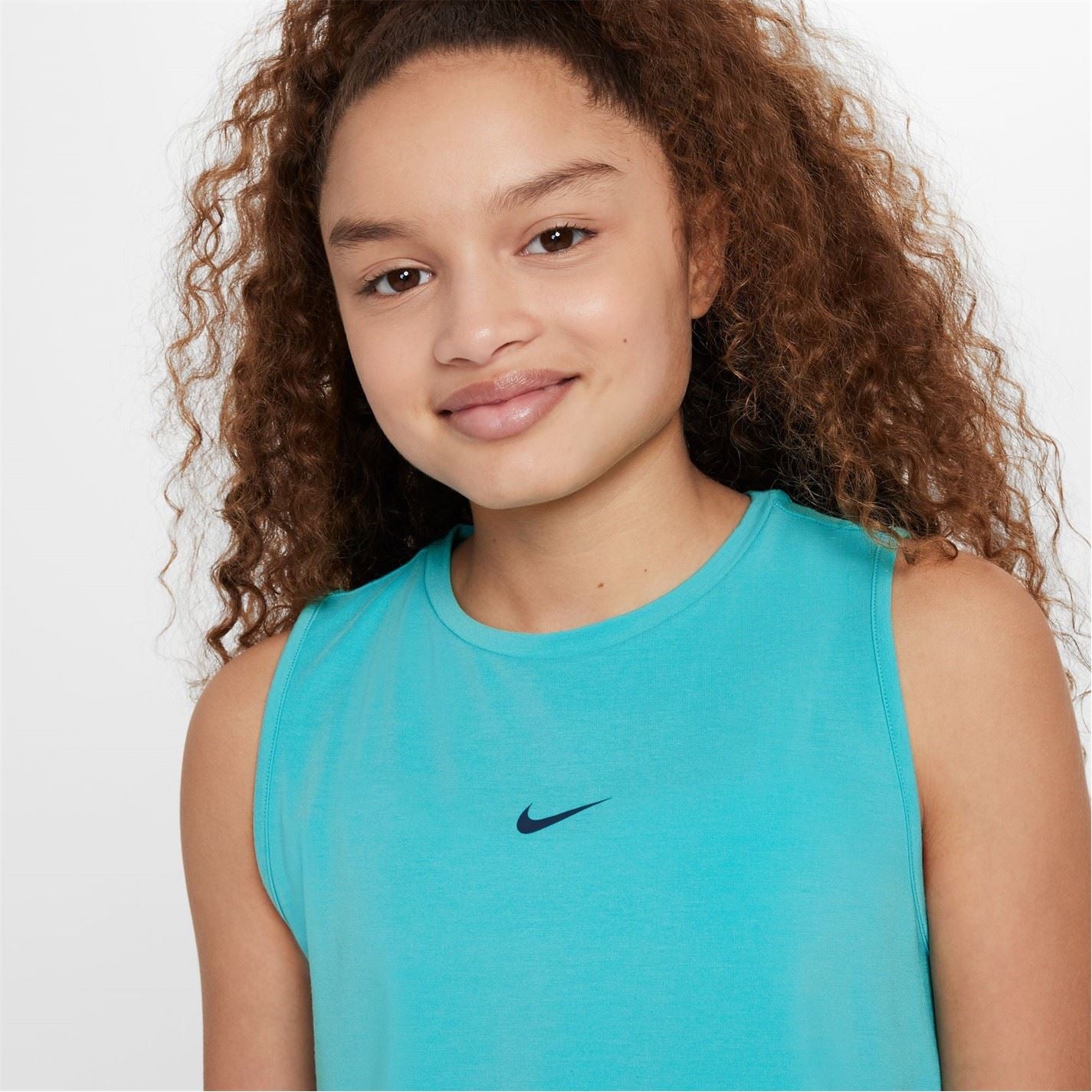 Nike Dri Fit Swoosh Big Kids (girls) Tank Sports Bra
