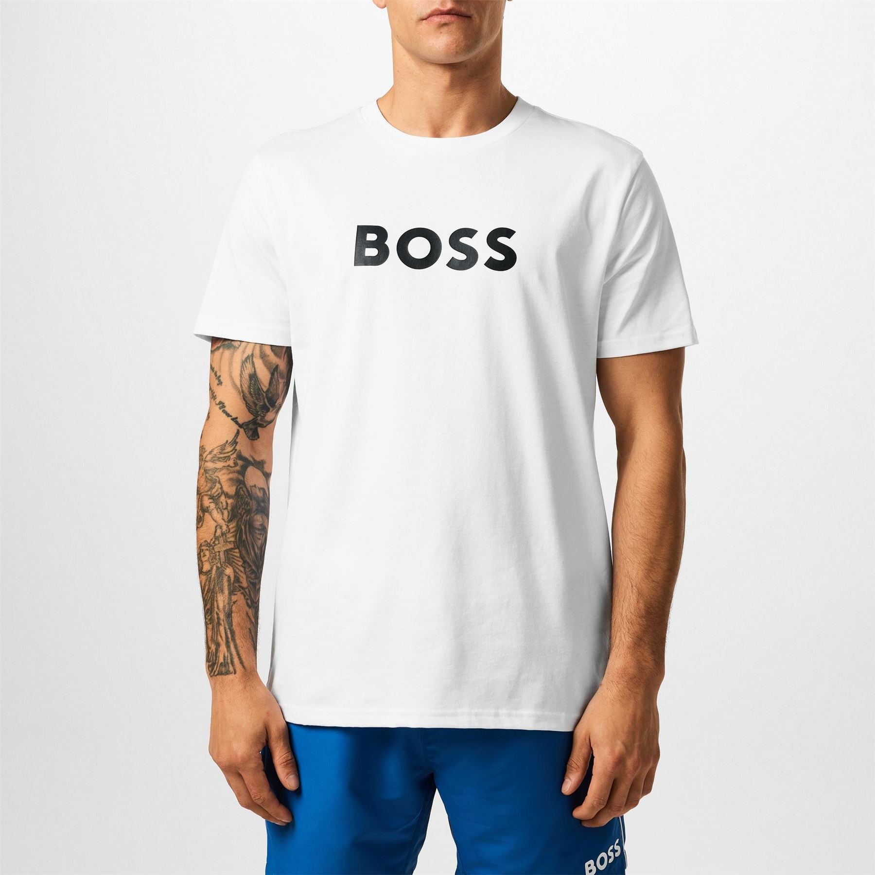 Boss BOSS Bodywear Short Sleeve T Shirt with Logo Print Detail