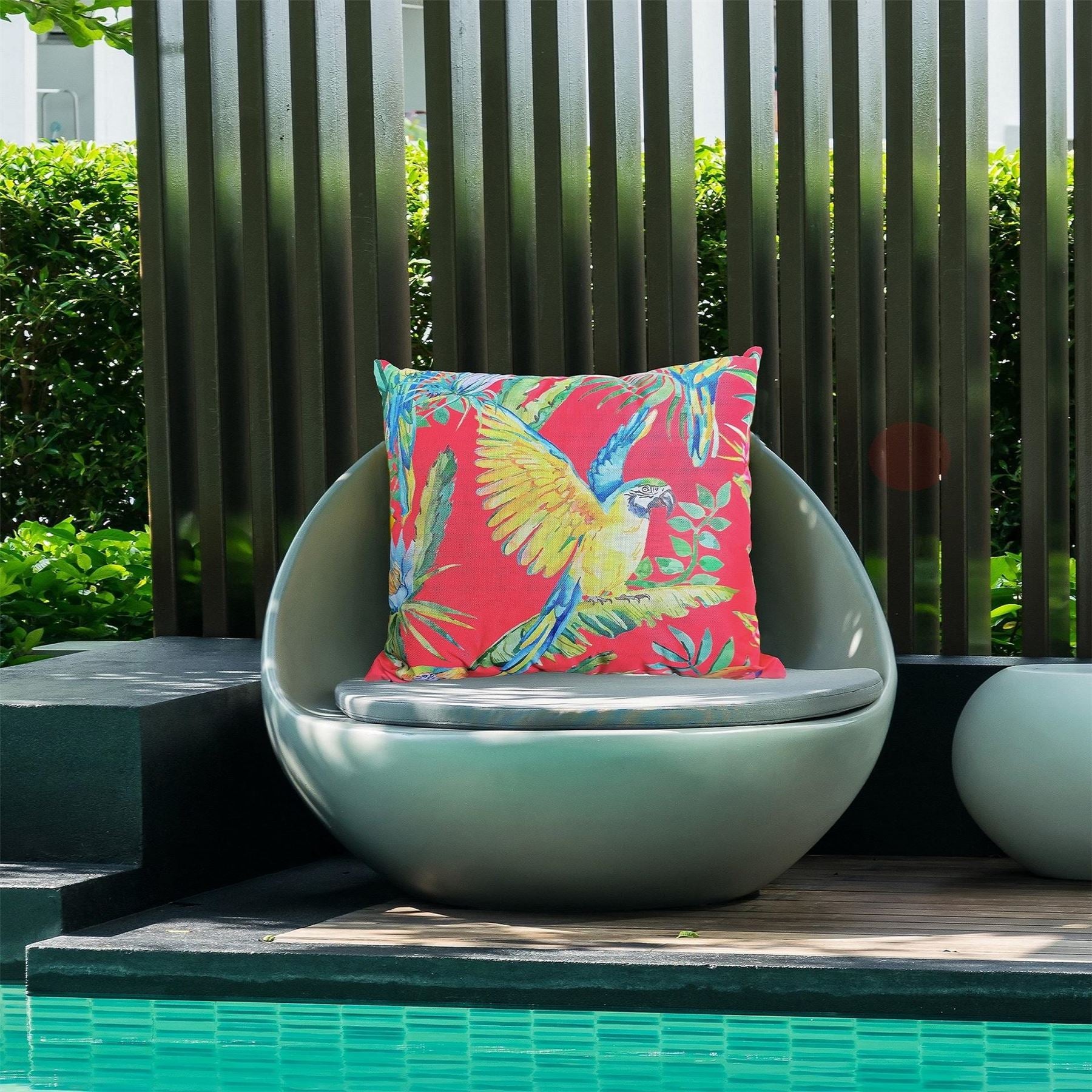 Linea Tropical Parrot 45 X 45cm Outdoor Cushion